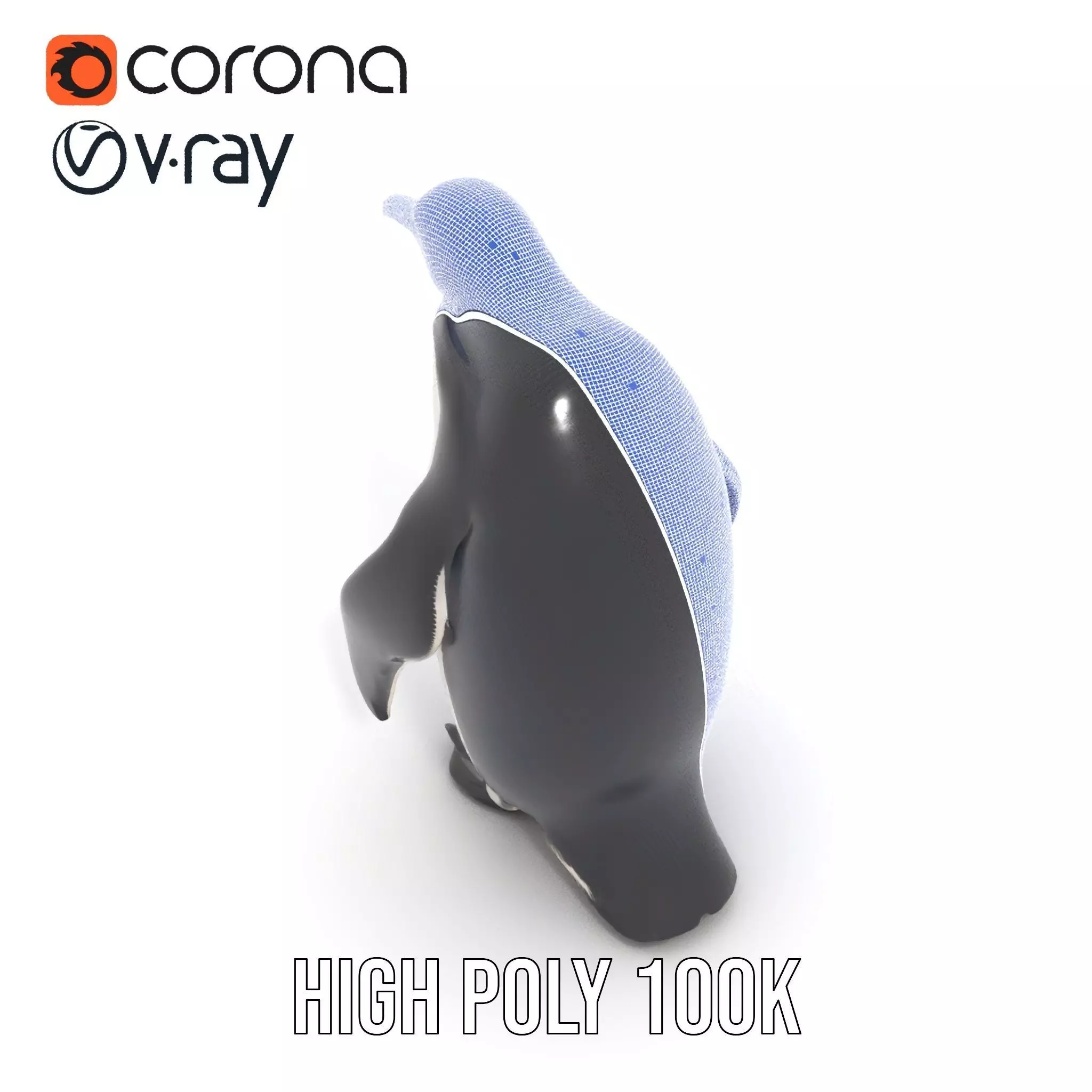 Realistic Emperor Penguin model pack Low-poly 3D model_34