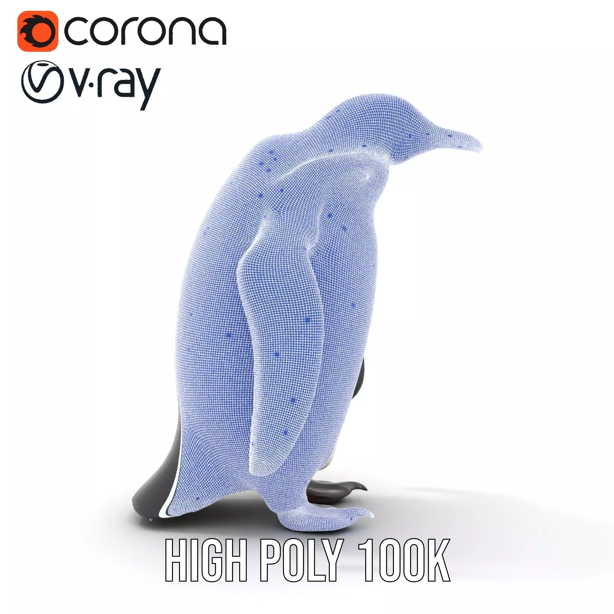 Realistic Emperor Penguin model pack Low-poly 3D model_32
