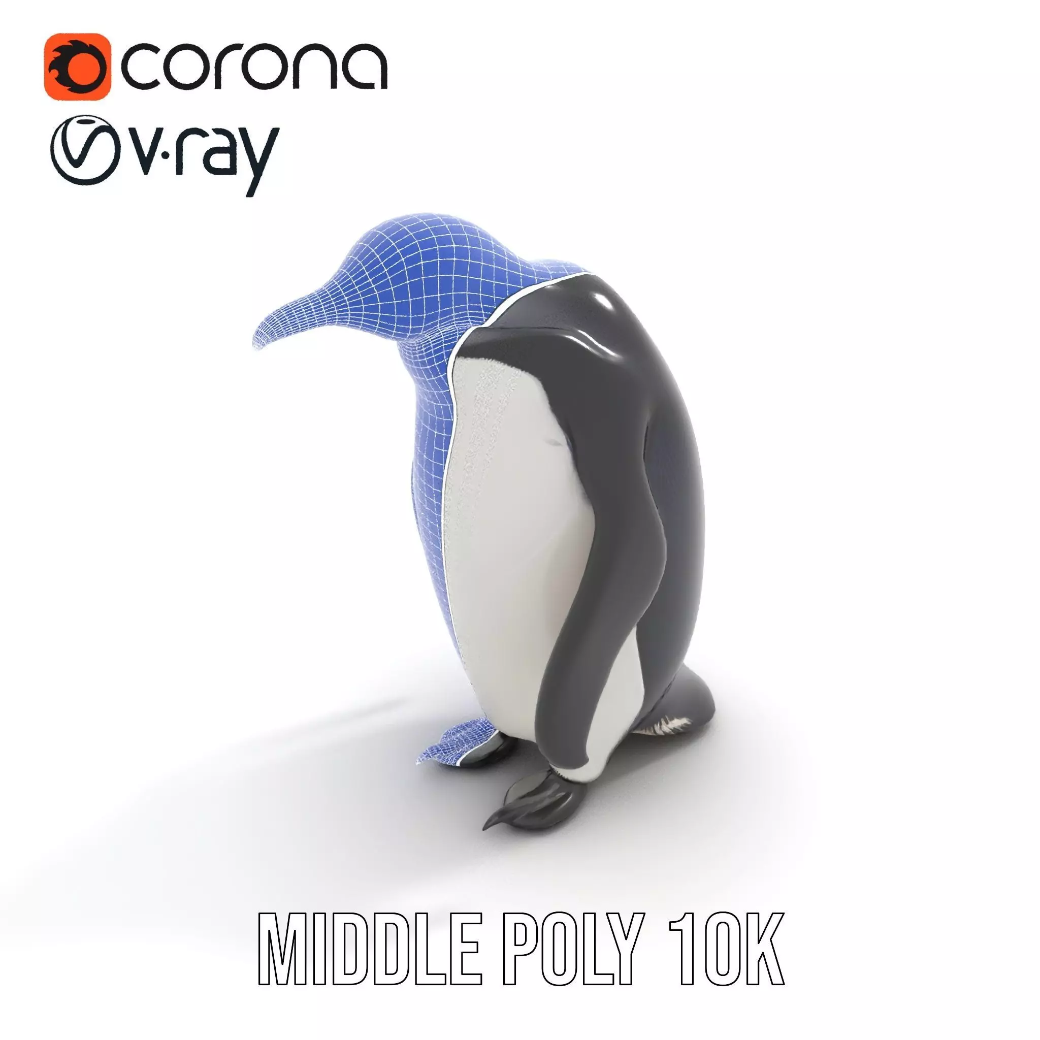 Realistic Emperor Penguin model pack Low-poly 3D model_21
