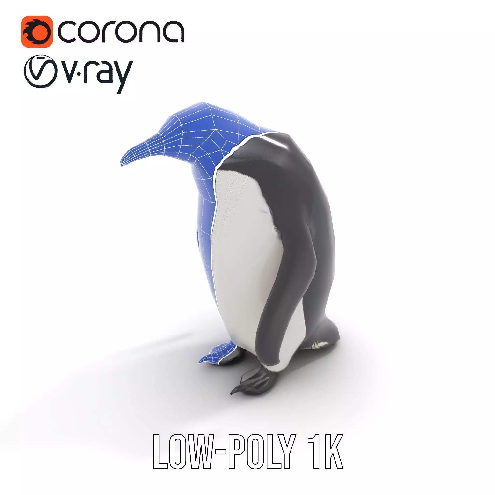 Realistic Emperor Penguin model pack Low-poly 3D model_19