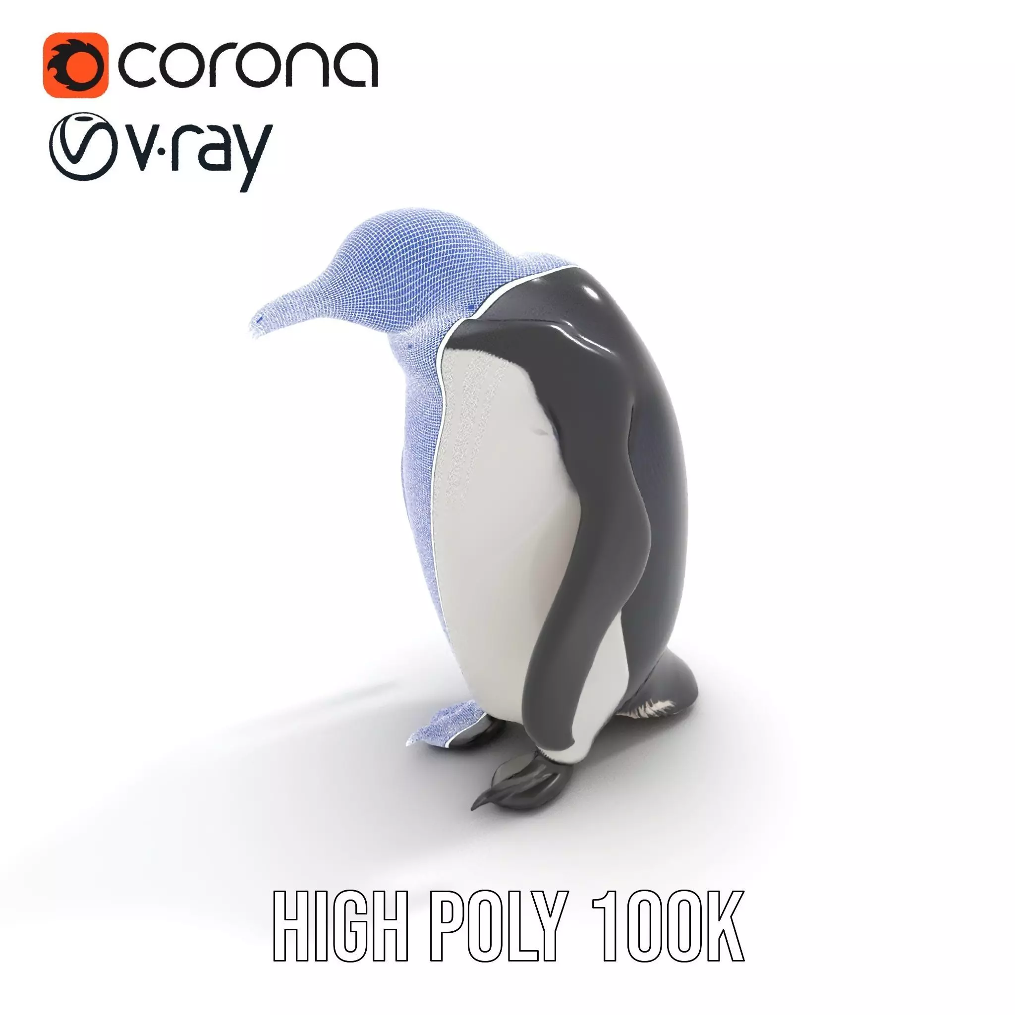 Realistic Emperor Penguin model pack Low-poly 3D model_26