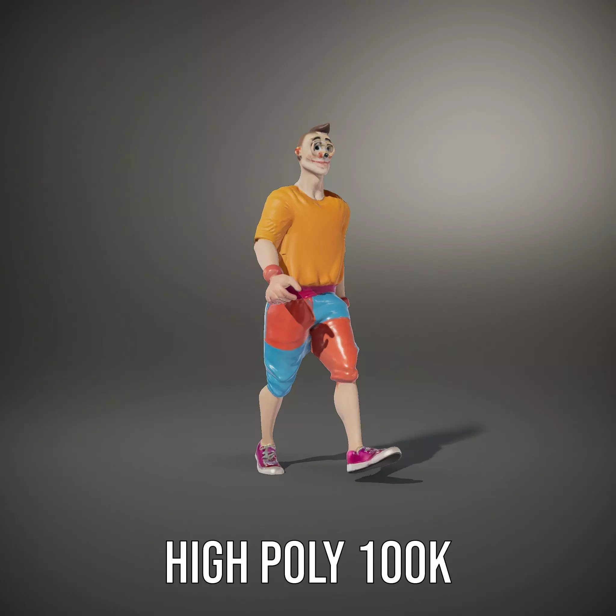 Colorful Casual Character model pack Low-poly 3D model_11