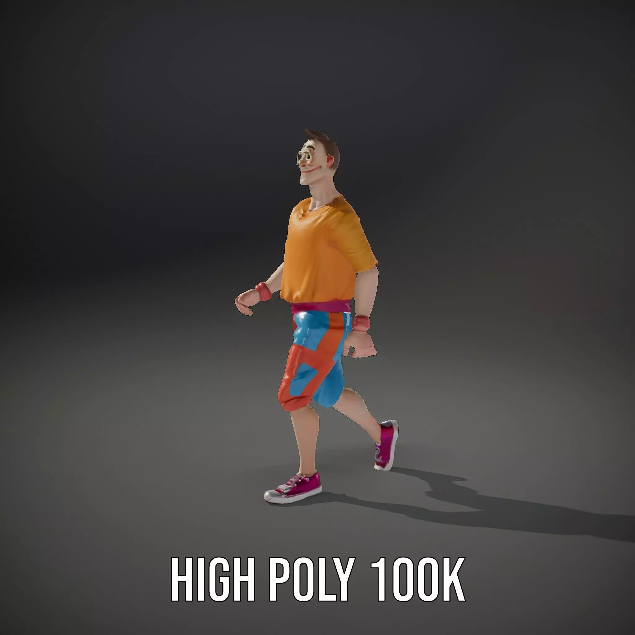 Colorful Casual Character model pack Low-poly 3D model_20