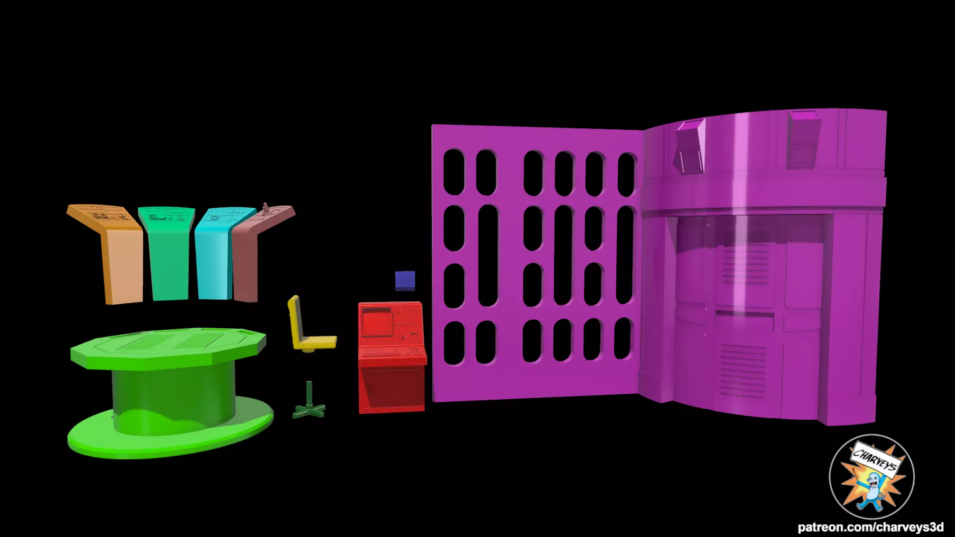  Star Wars Death Star II Command Center Diorama  3D print model_5