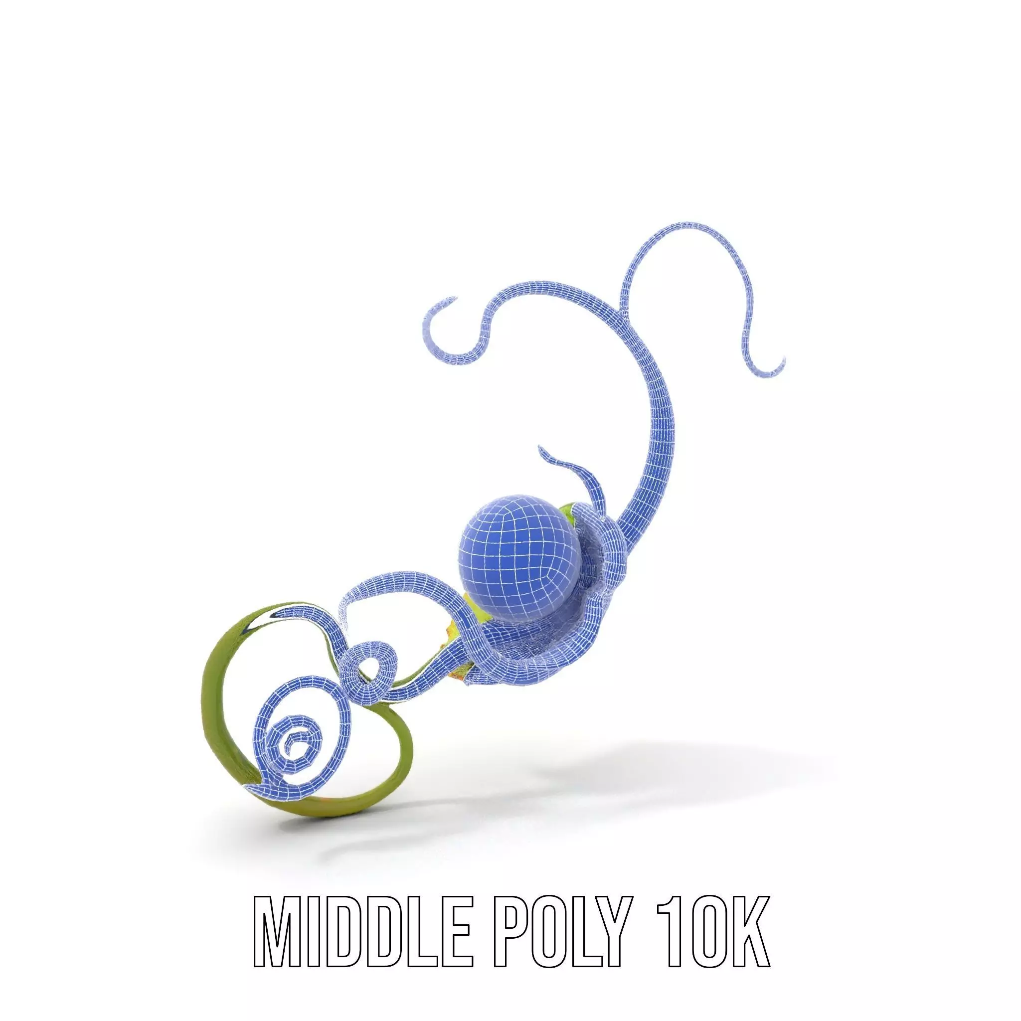 Green Ethereal Spiral model pack Low-poly 3D model_19