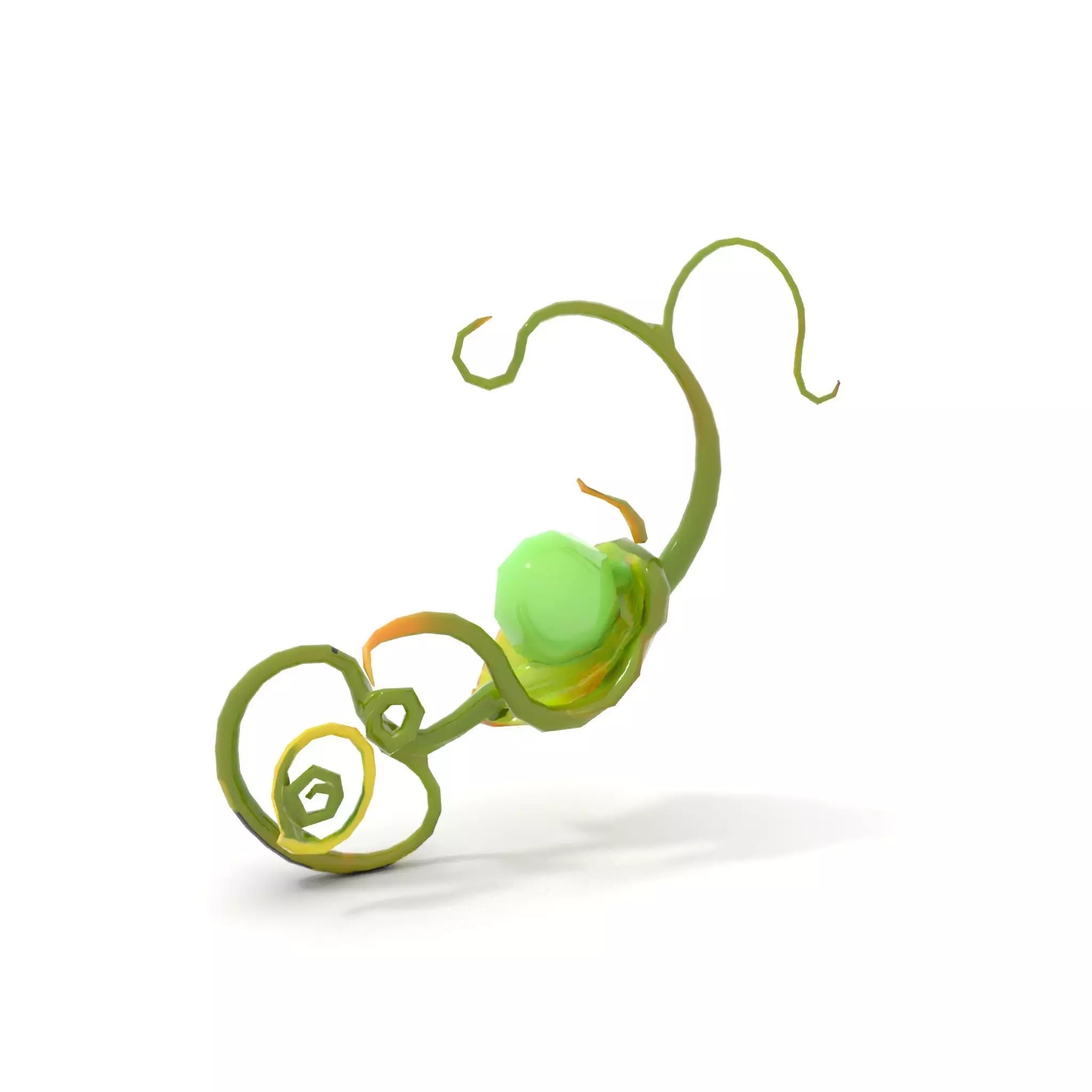 Green Ethereal Spiral model pack Low-poly 3D model_7