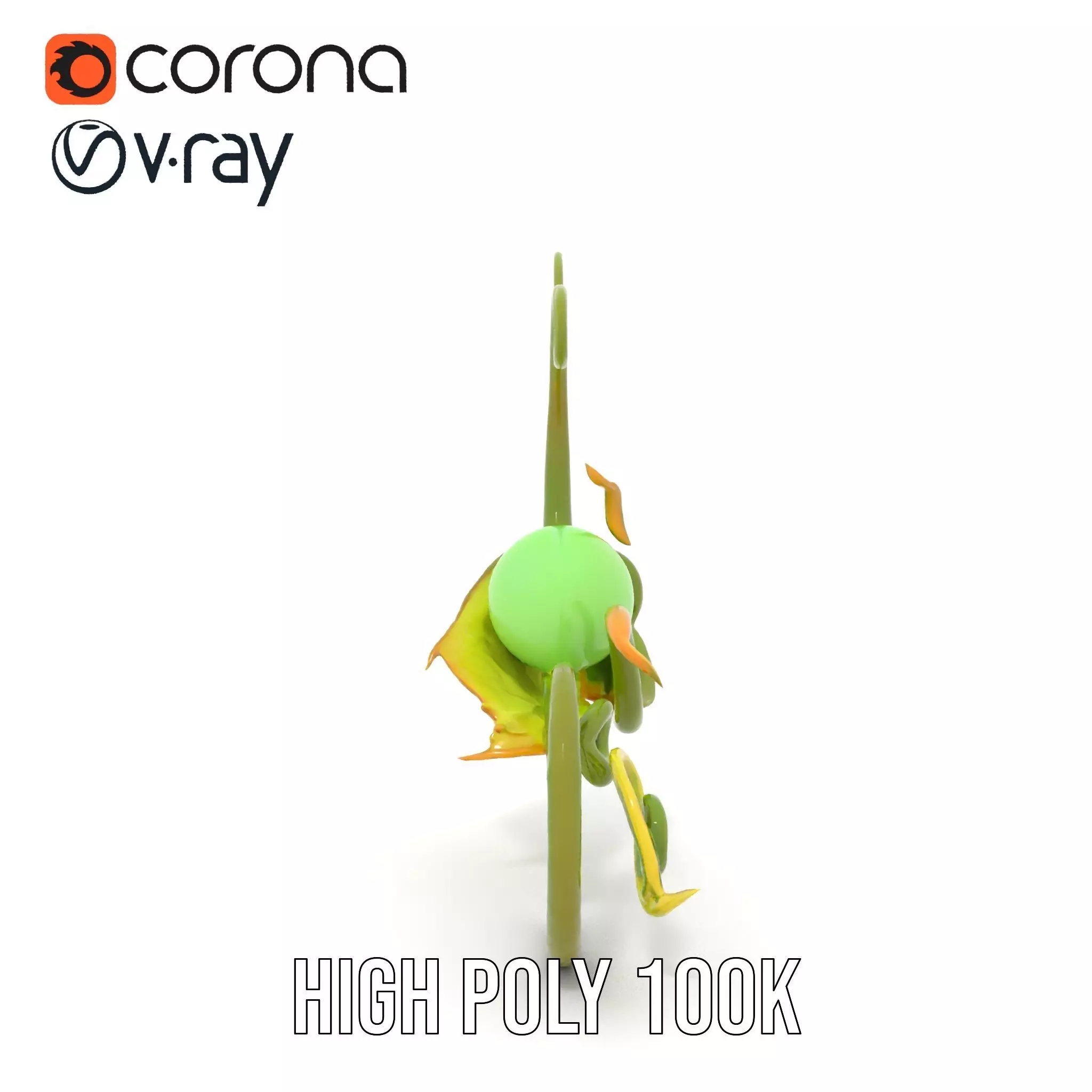 Green Ethereal Spiral model pack Low-poly 3D model_18