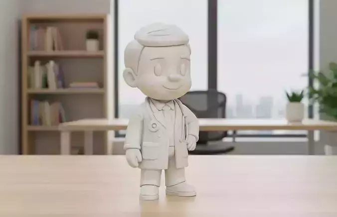 Cartoon Doctor 3D Printable