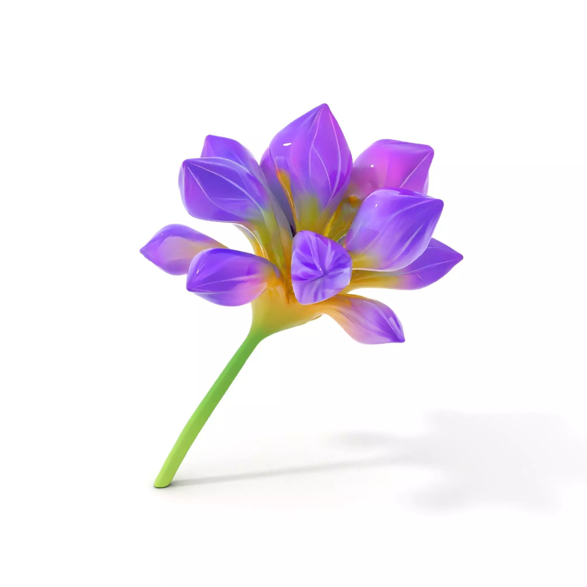 Radiant Orchid Bloom model pack Low-poly 3D model_0