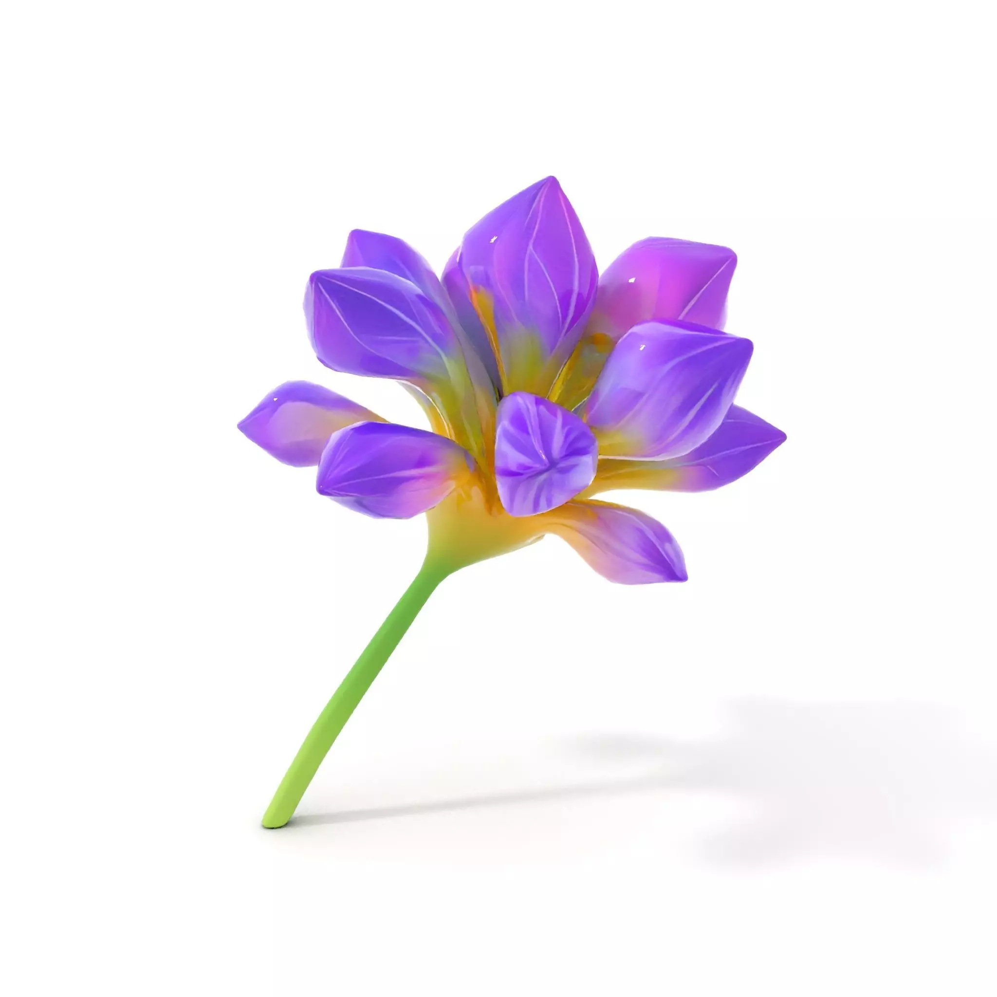 Radiant Orchid Bloom model pack Low-poly 3D model_6