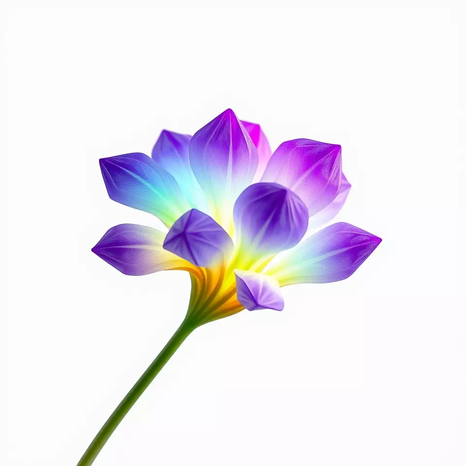 Radiant Orchid Bloom model pack Low-poly 3D model_2