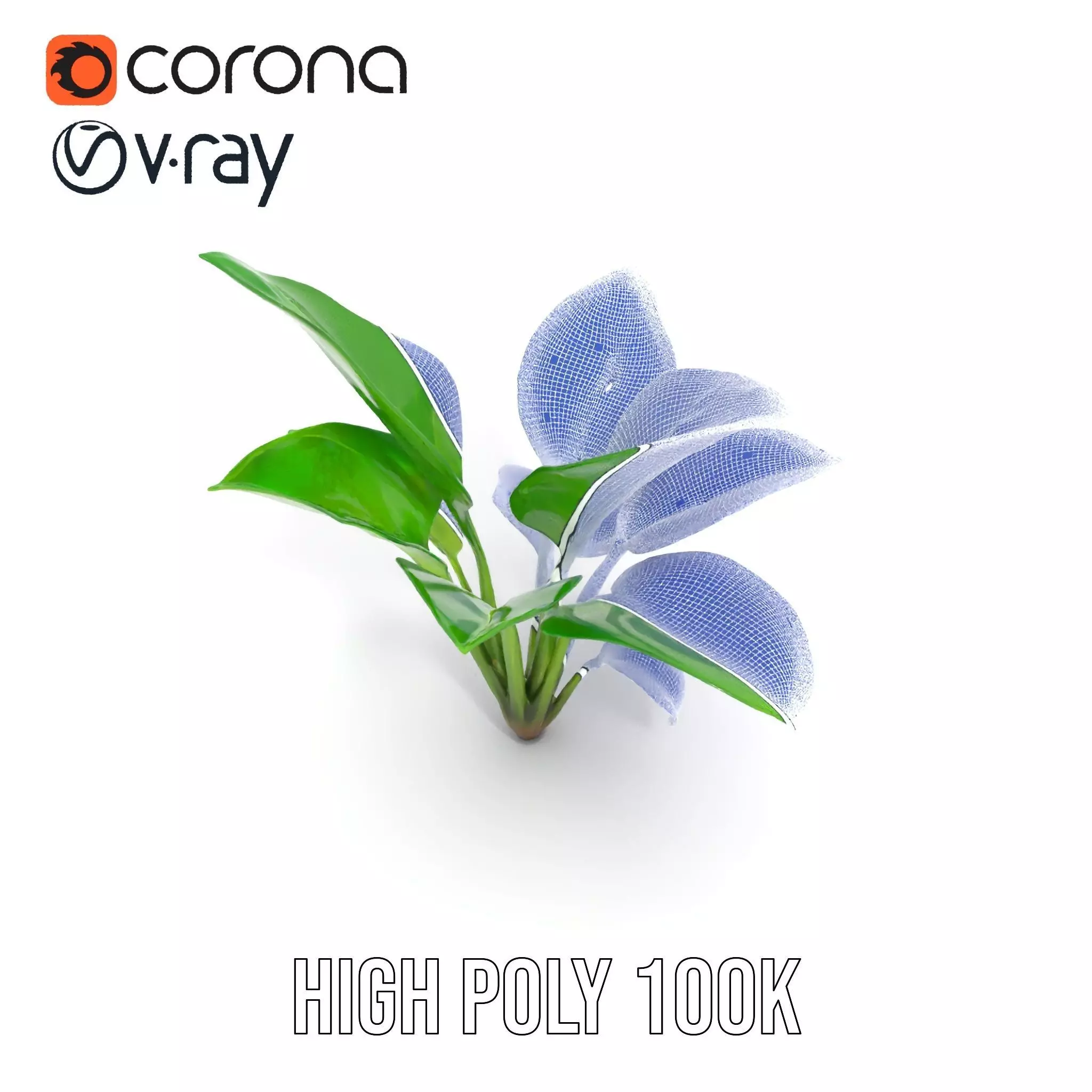 Lush Green Foliage model pack Low-poly 3D model_17