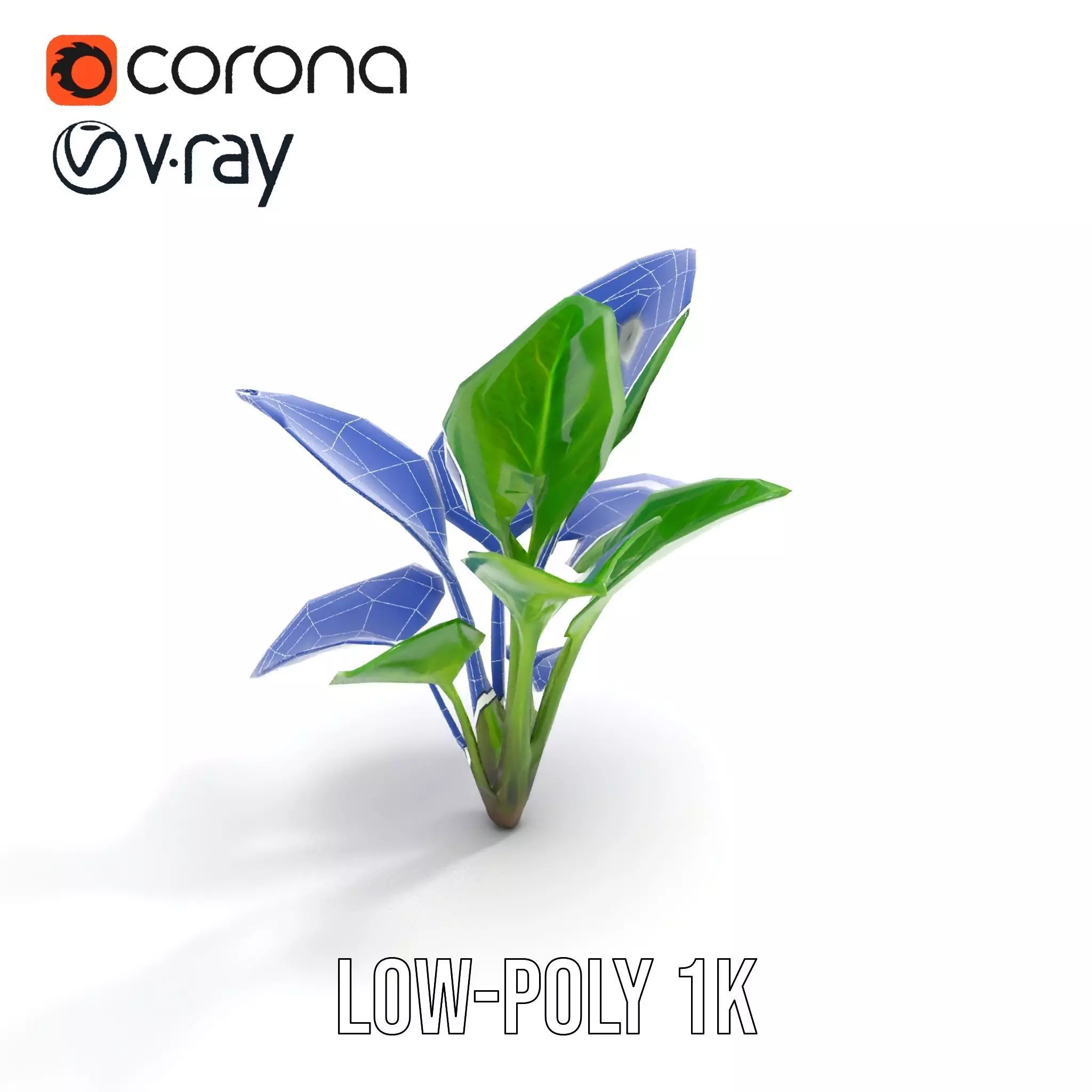 Lush Green Foliage model pack Low-poly 3D model_31