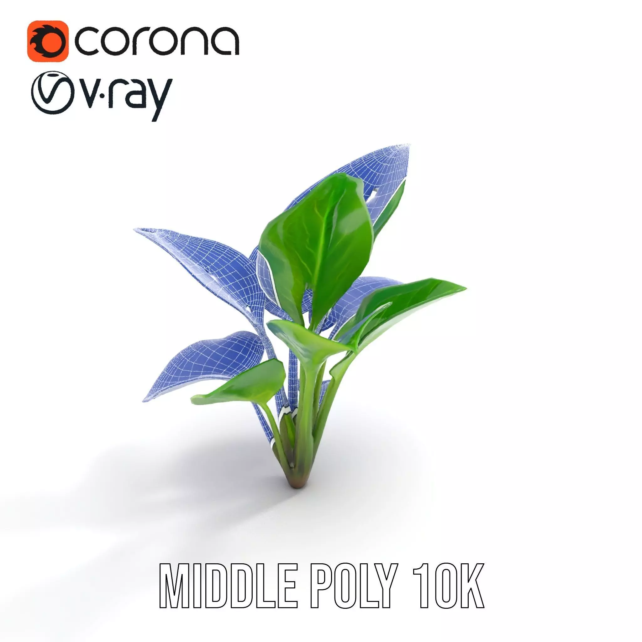 Lush Green Foliage model pack Low-poly 3D model_24