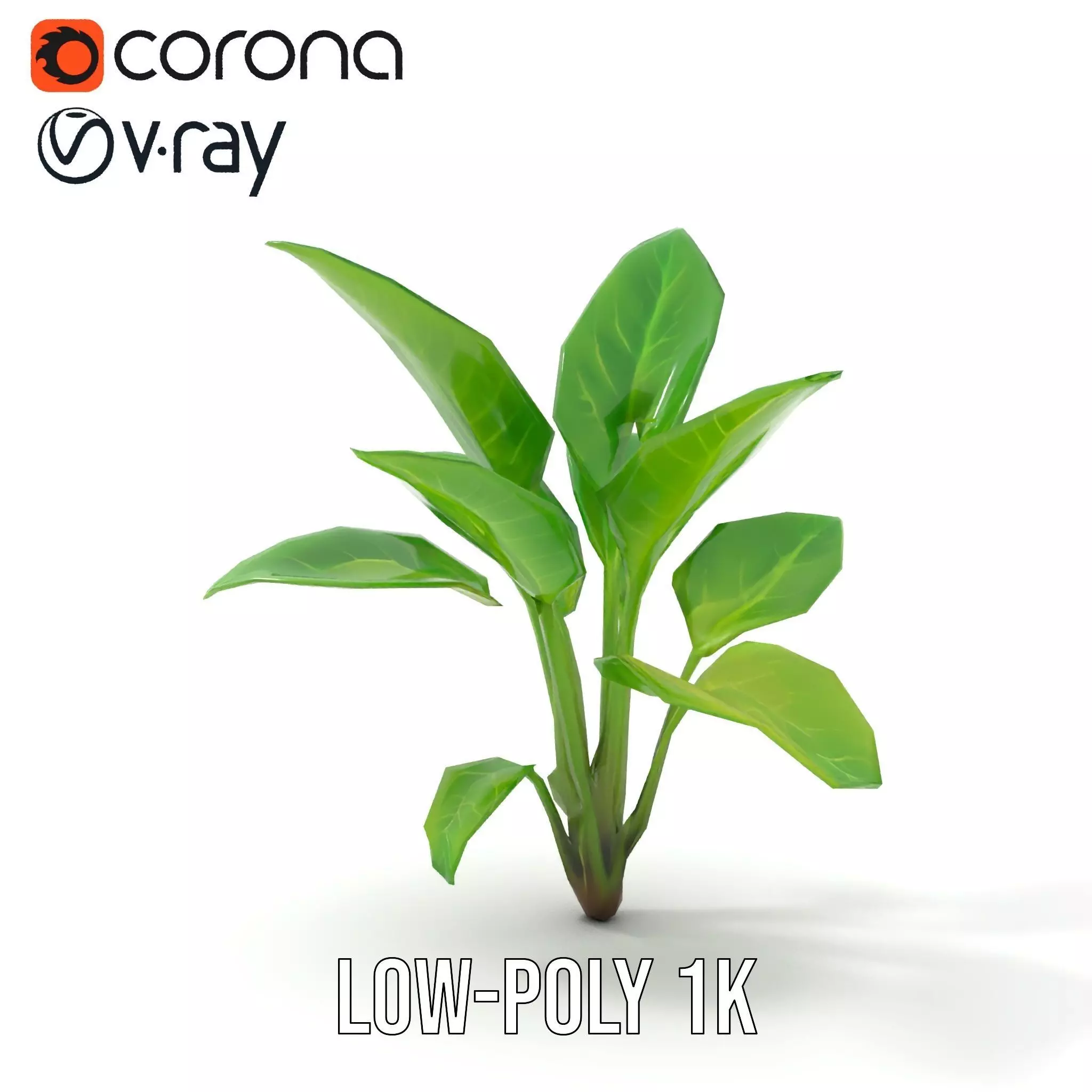 Lush Green Foliage model pack Low-poly 3D model_19