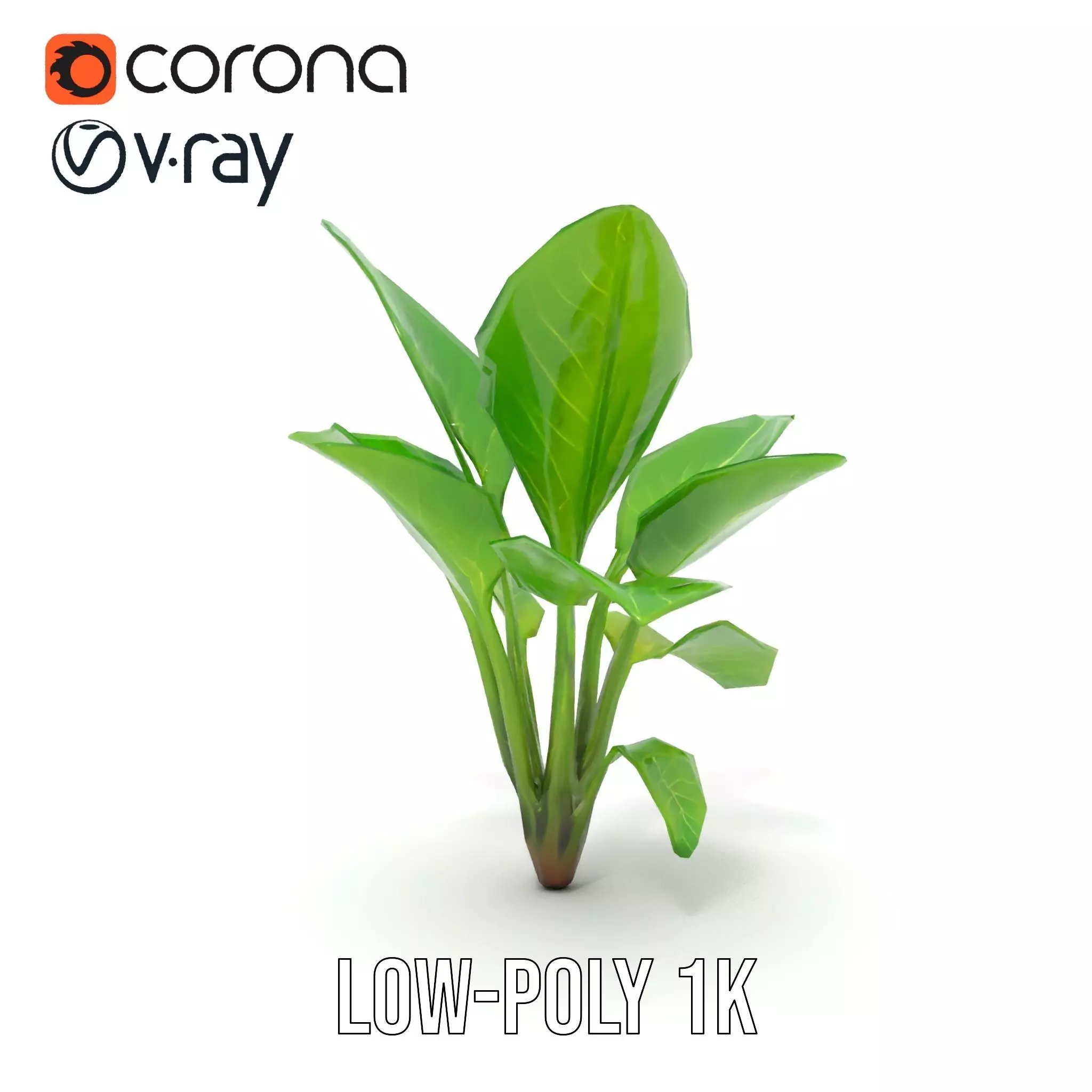 Lush Green Foliage model pack Low-poly 3D model_9