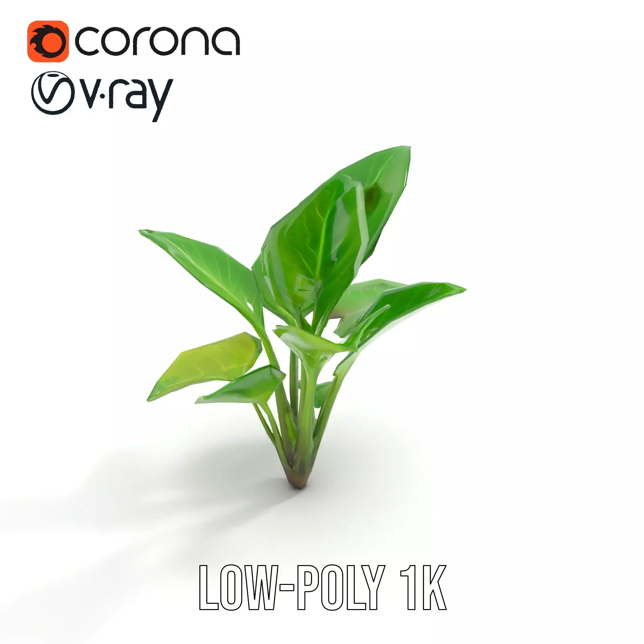 Lush Green Foliage model pack Low-poly 3D model_7