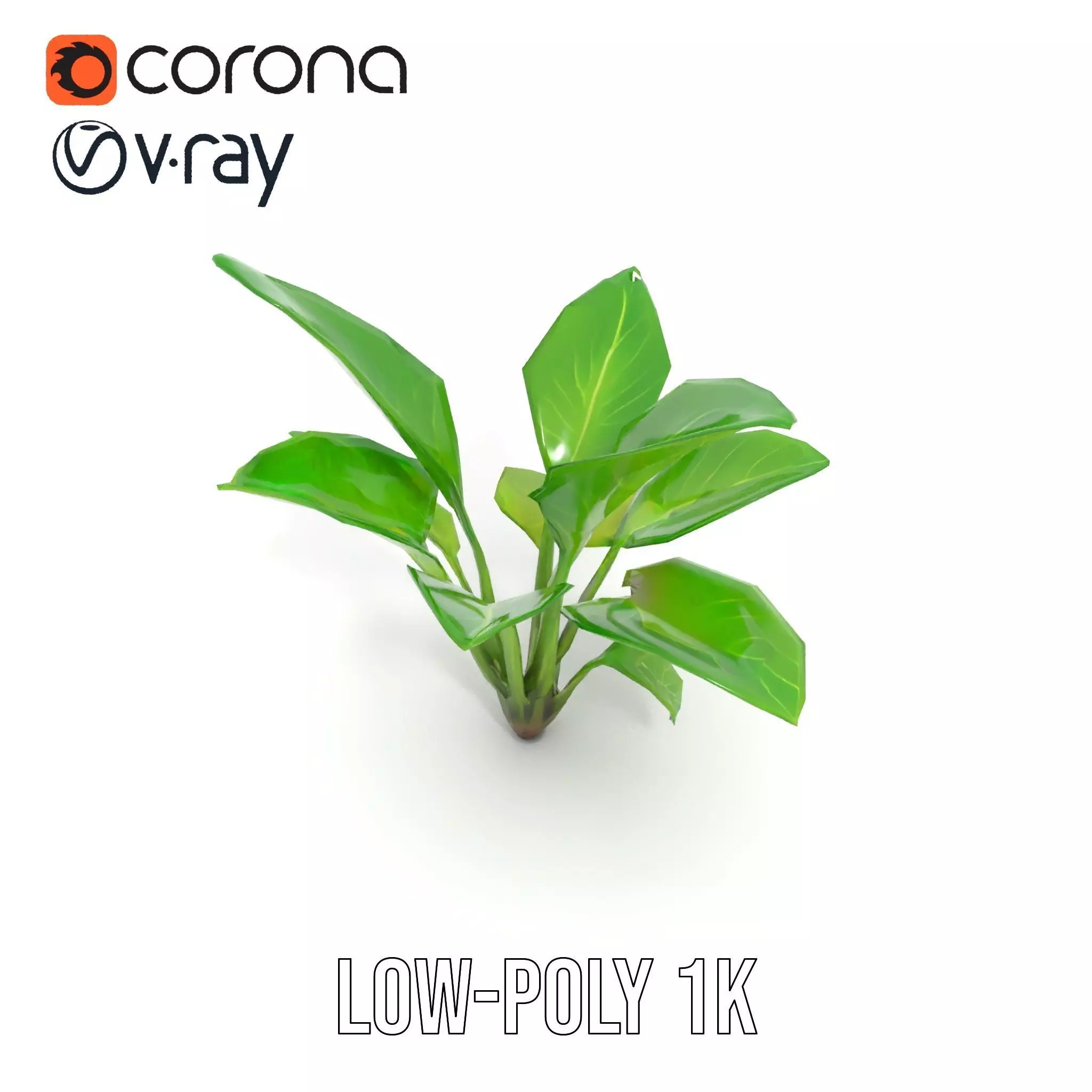 Lush Green Foliage model pack Low-poly 3D model_12