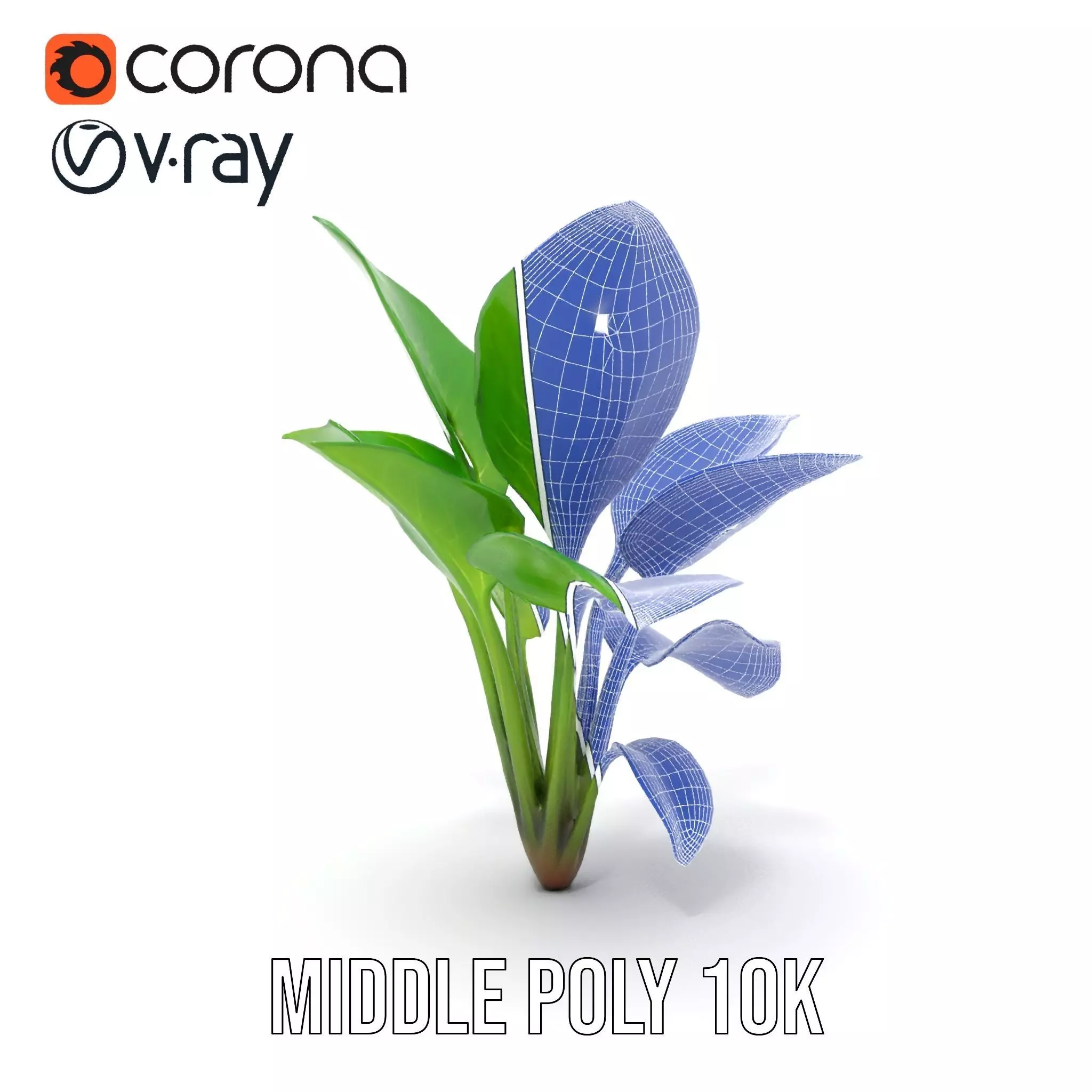 Lush Green Foliage model pack Low-poly 3D model_27