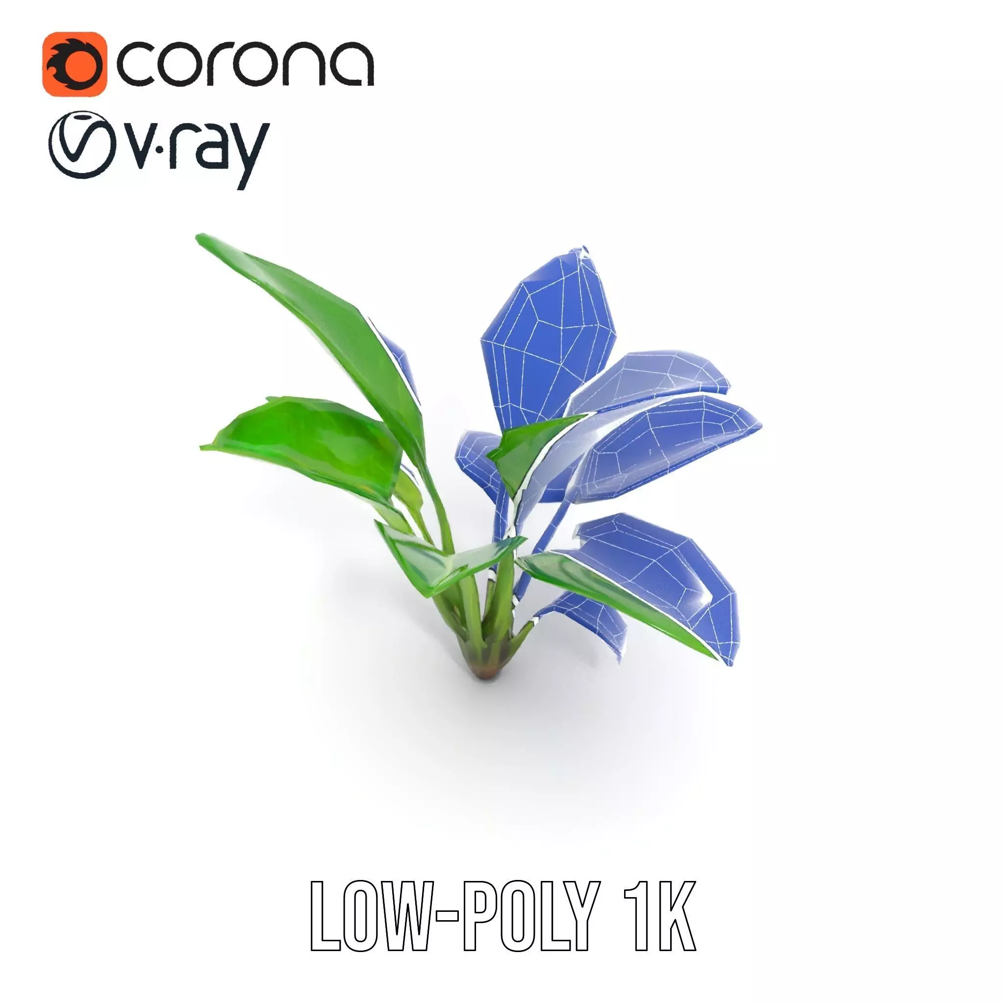 Lush Green Foliage model pack Low-poly 3D model_16