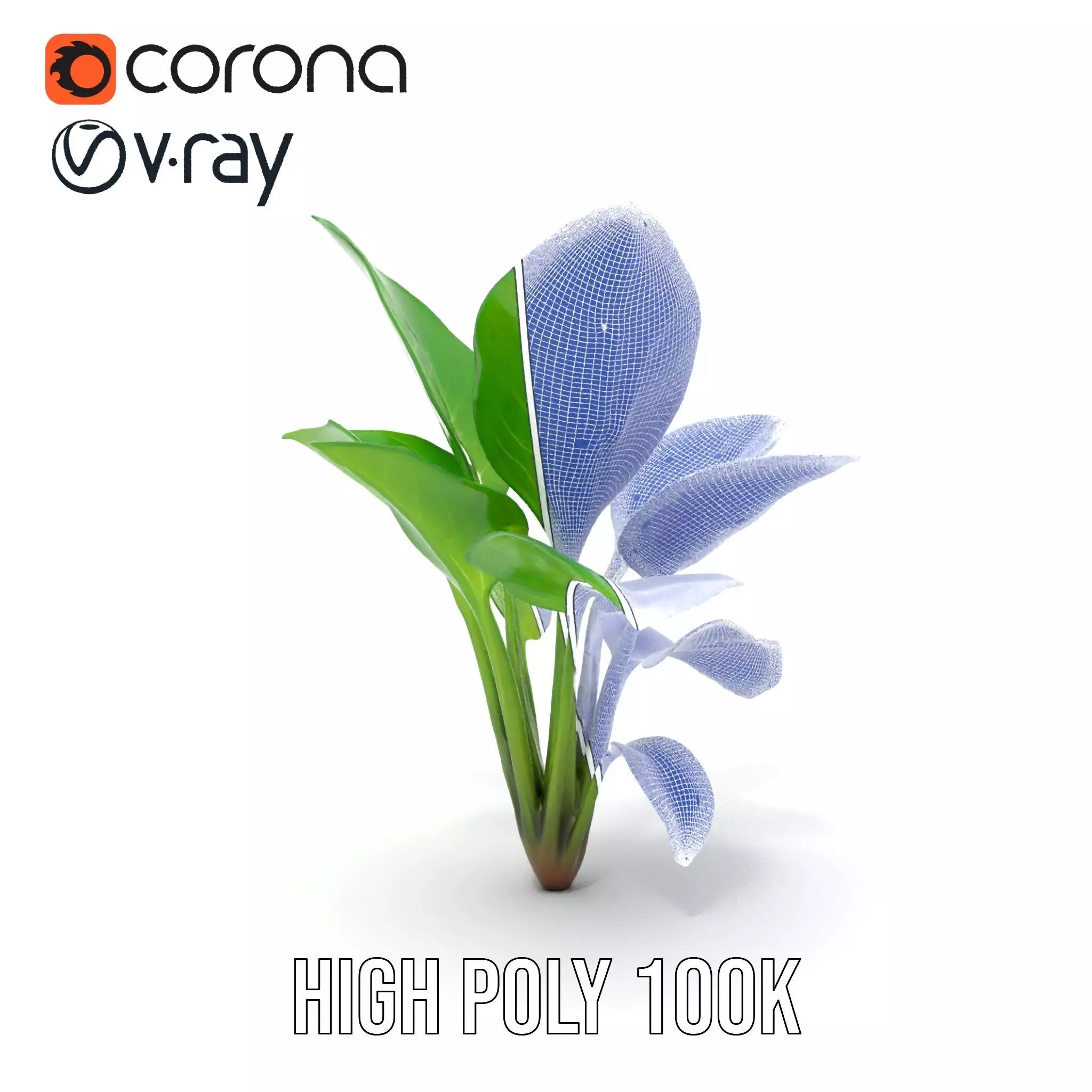 Lush Green Foliage model pack Low-poly 3D model_34