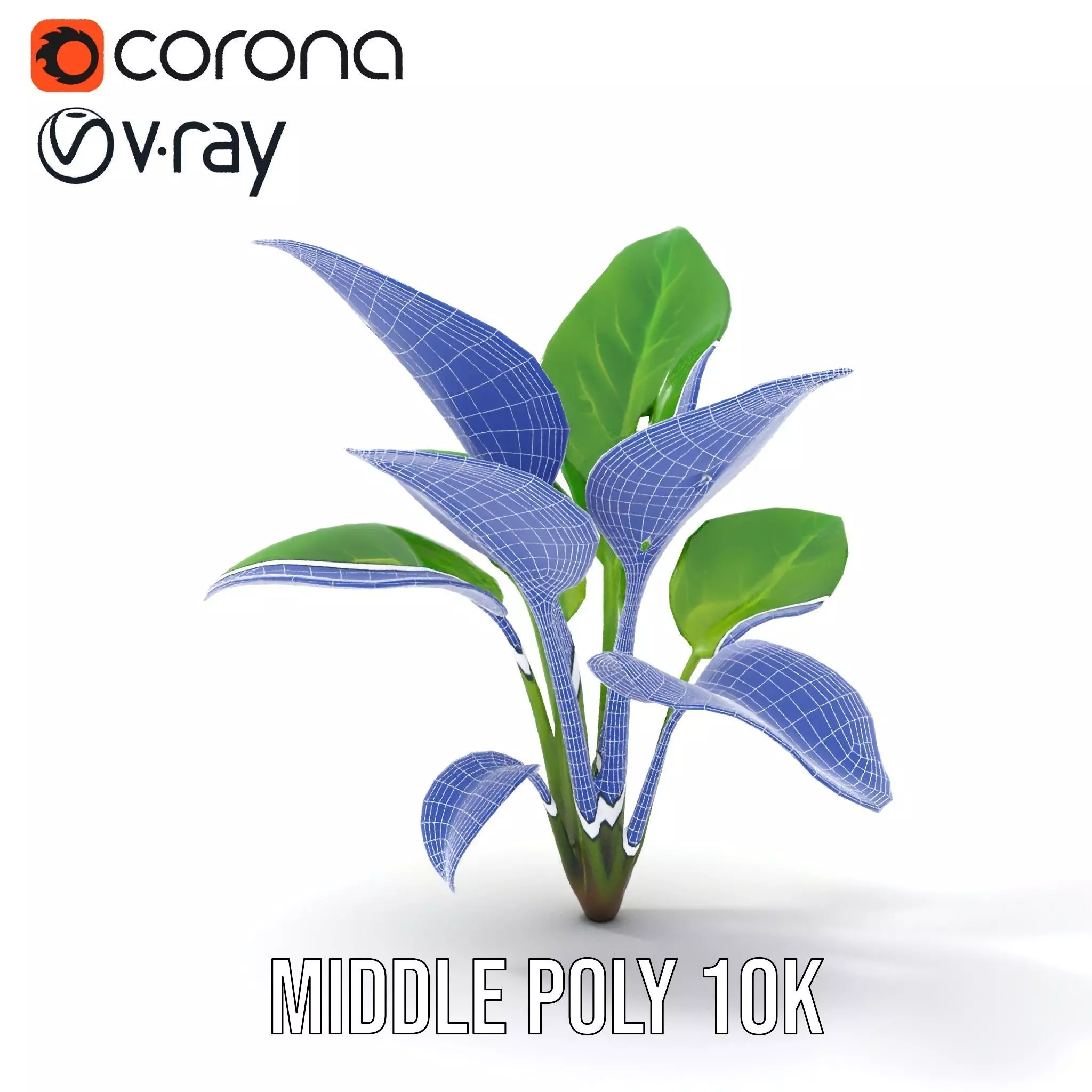 Lush Green Foliage model pack Low-poly 3D model_30