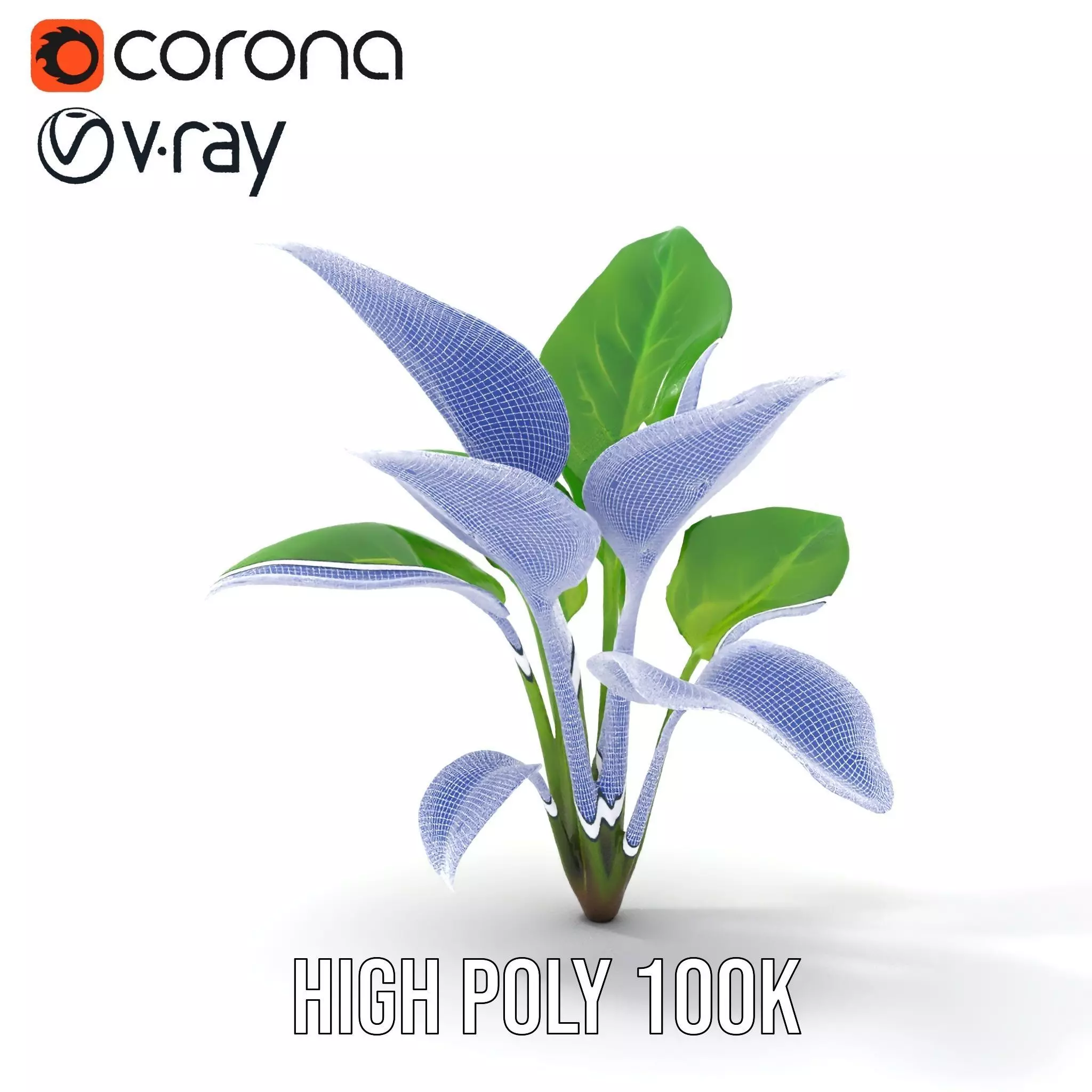 Lush Green Foliage model pack Low-poly 3D model_33