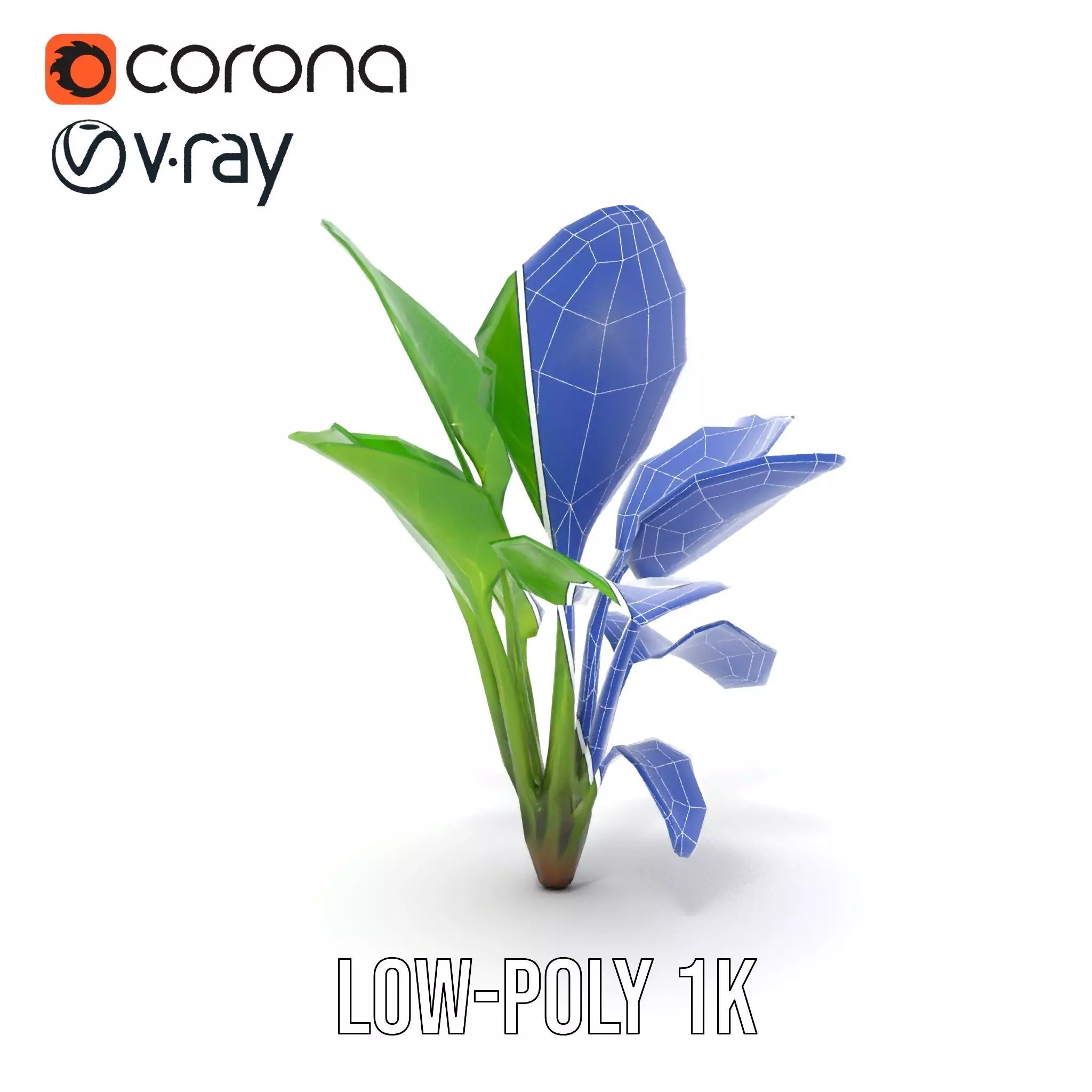 Lush Green Foliage model pack Low-poly 3D model_25