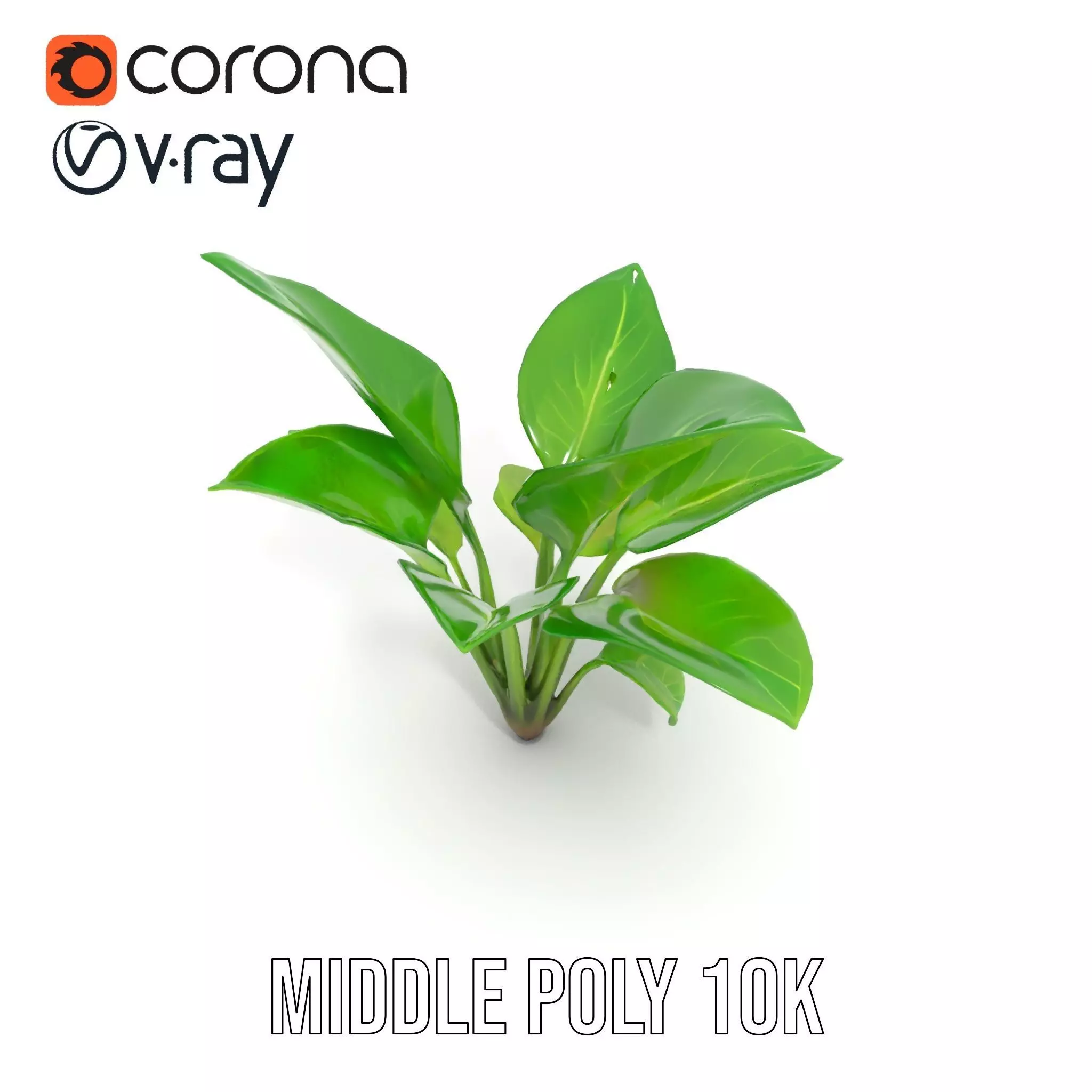 Lush Green Foliage model pack Low-poly 3D model_5