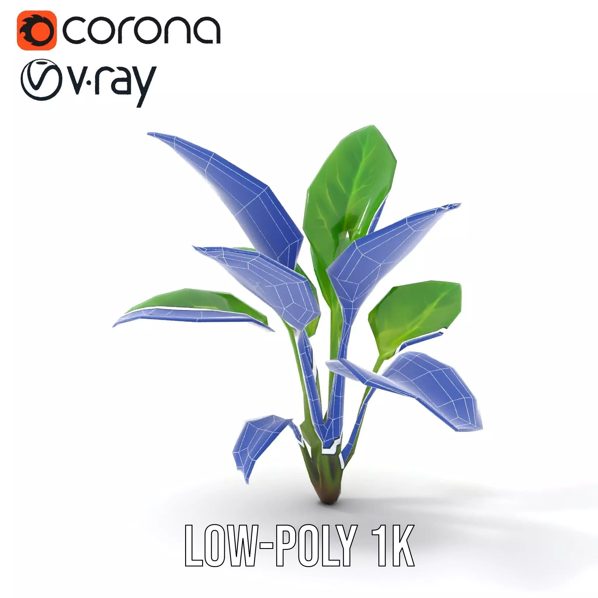 Lush Green Foliage model pack Low-poly 3D model_22