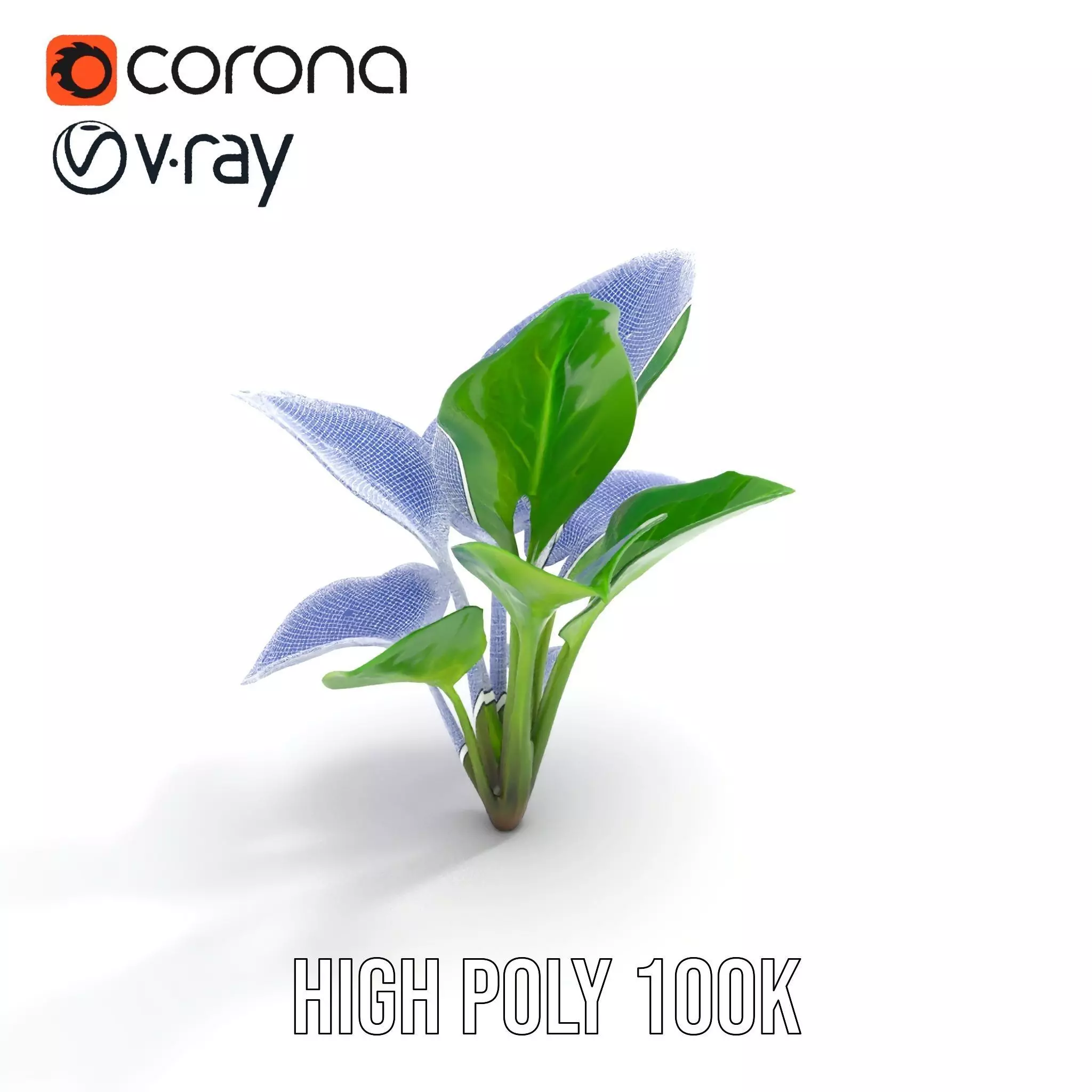 Lush Green Foliage model pack Low-poly 3D model_20