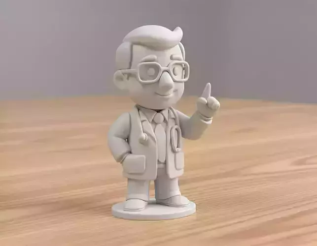 Cartoon Doctor 3D Printable