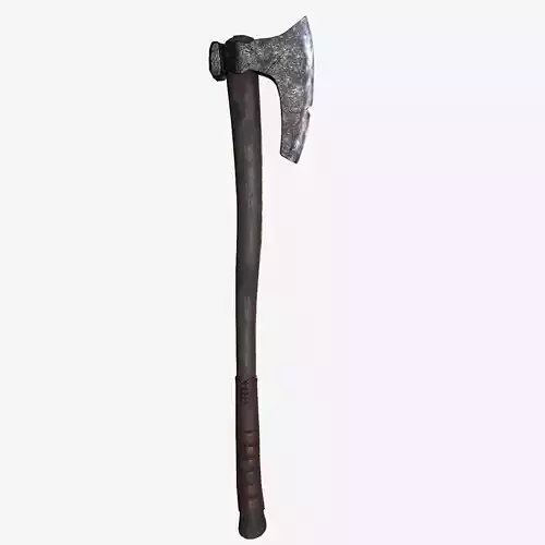 Viking Axe Game Ready Low-poly 3D model