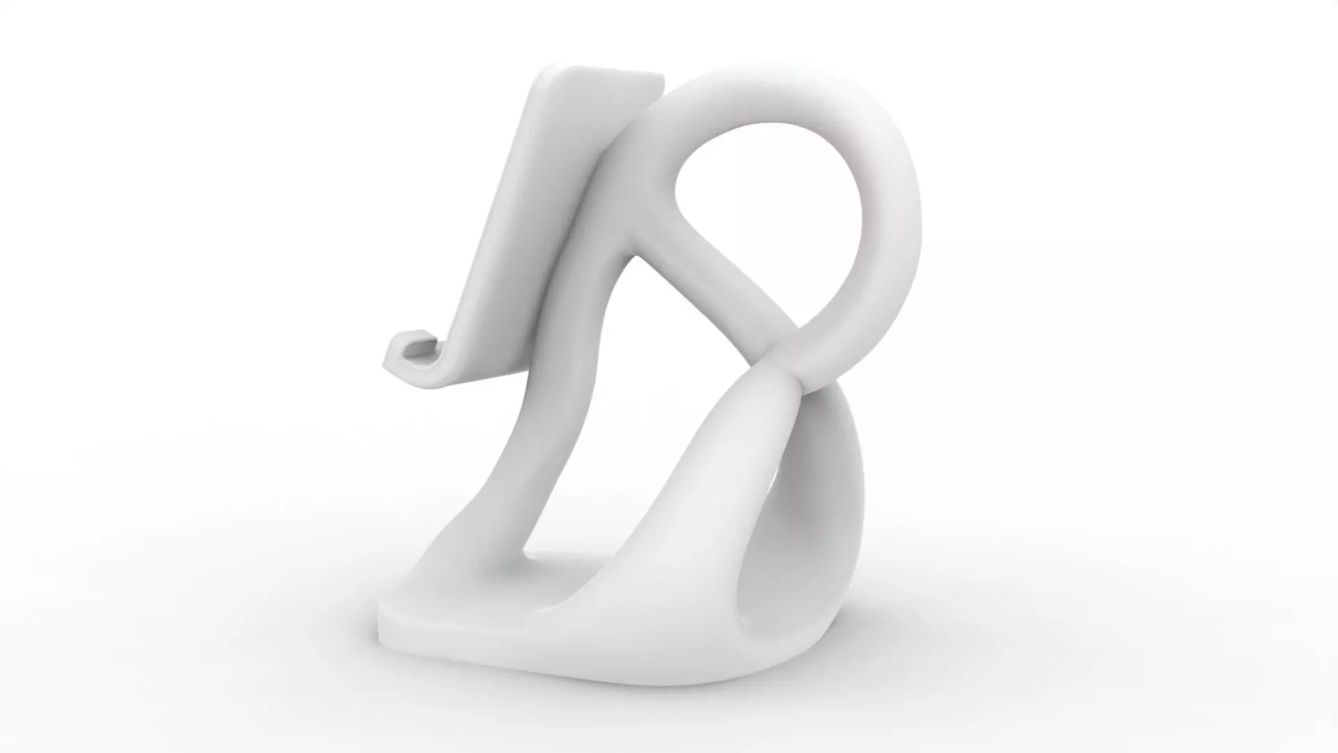Abstract Phone Stand 3D Printable 3D print model_5