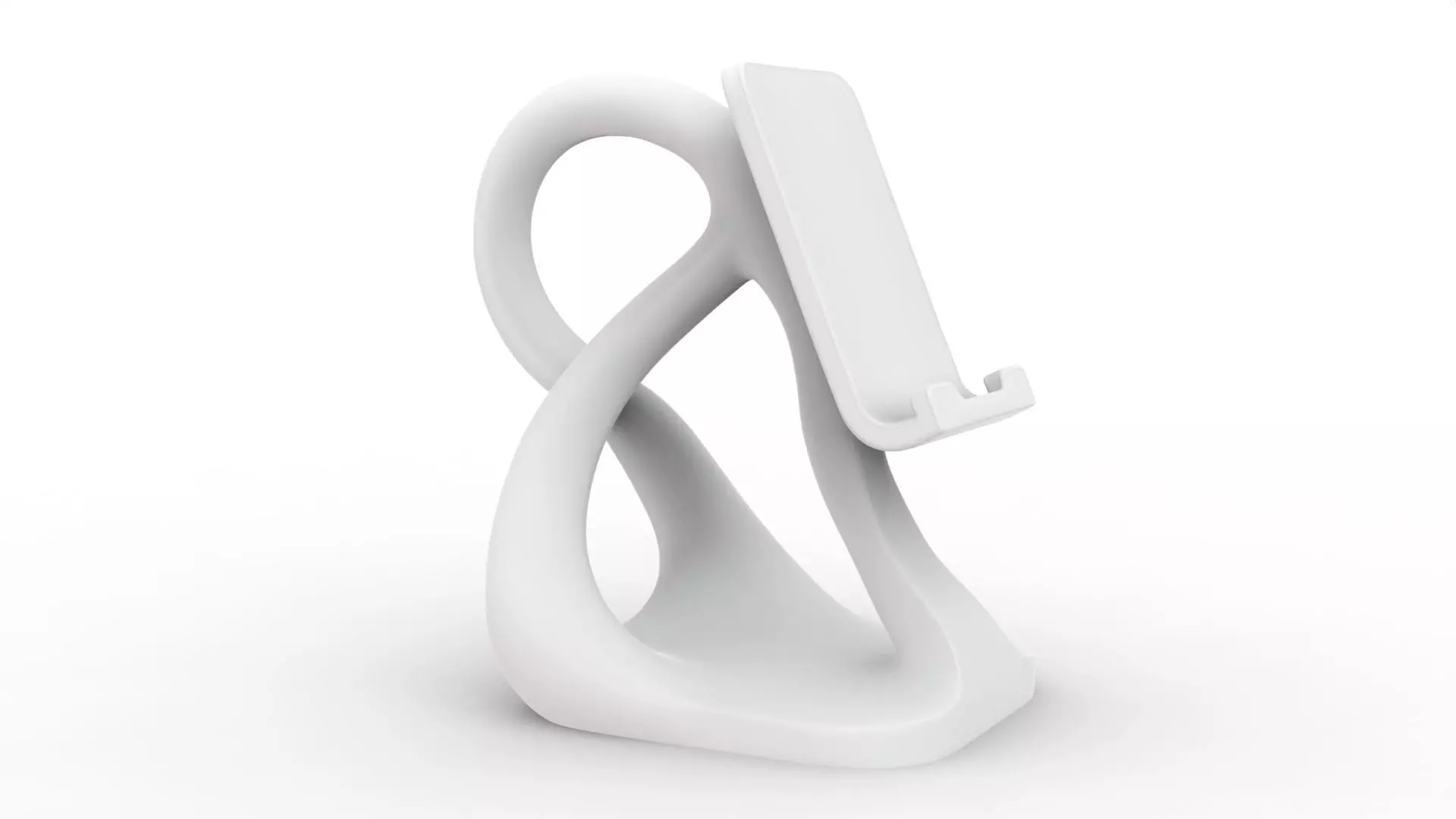 Abstract Phone Stand 3D Printable 3D print model_2