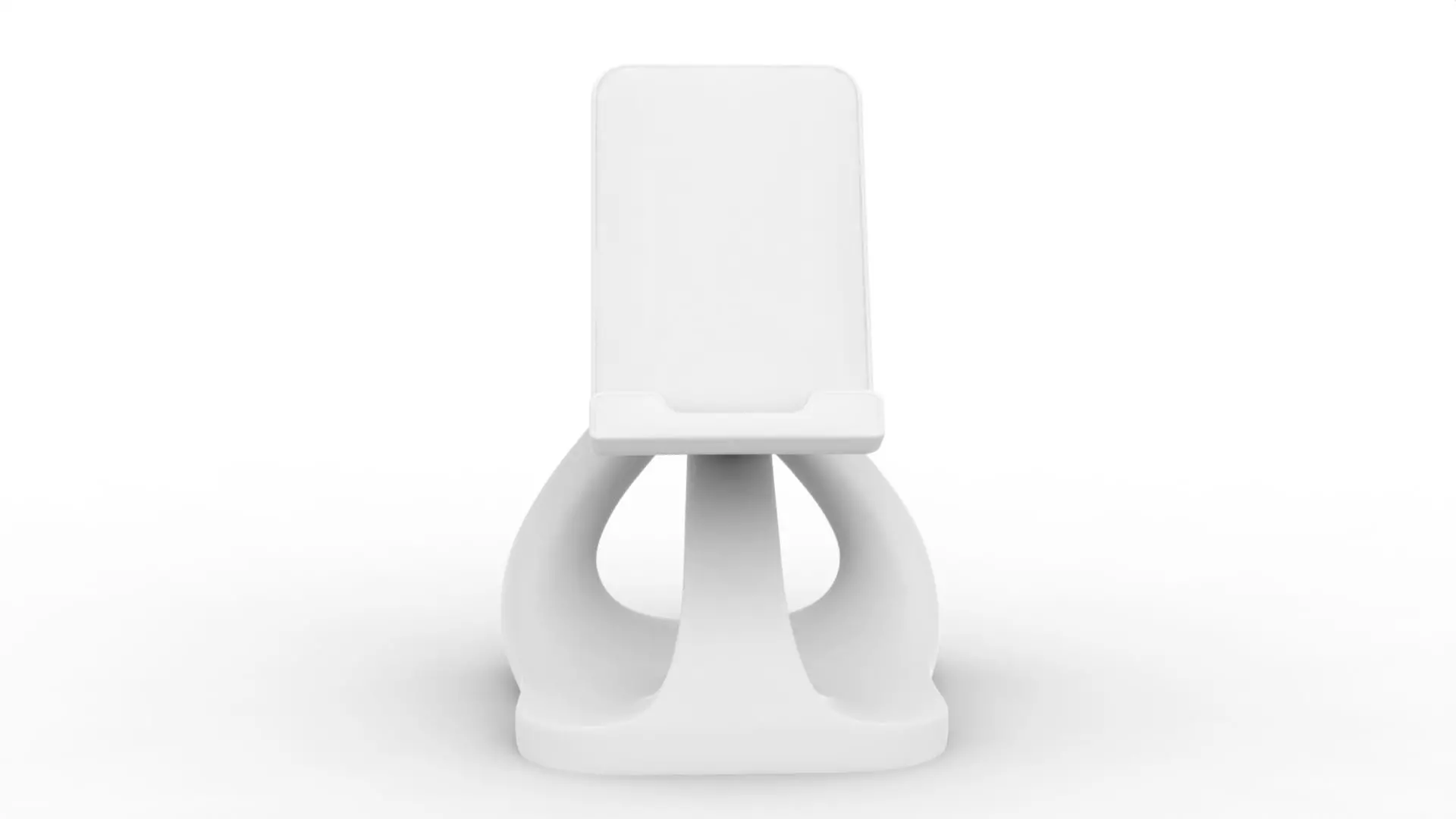 Abstract Phone Stand 3D Printable 3D print model_3