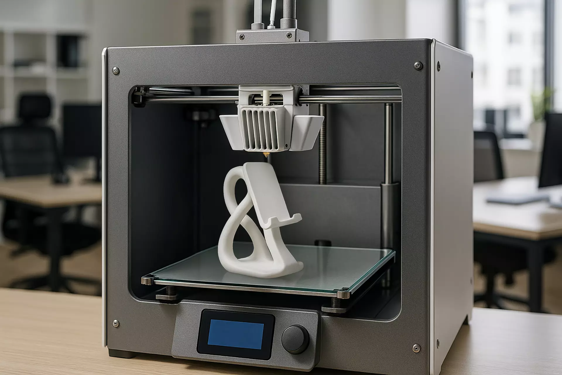 Abstract Phone Stand 3D Printable 3D print model_8