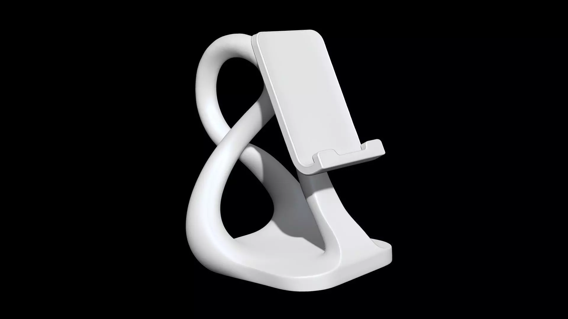 Abstract Phone Stand 3D Printable 3D print model_7