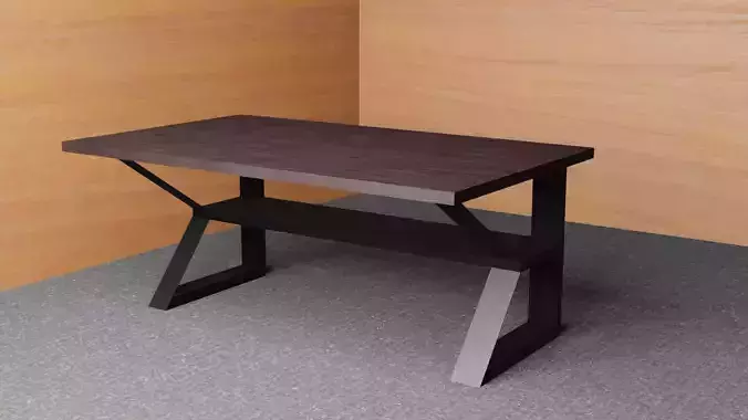 Industrial Elegance Worktable