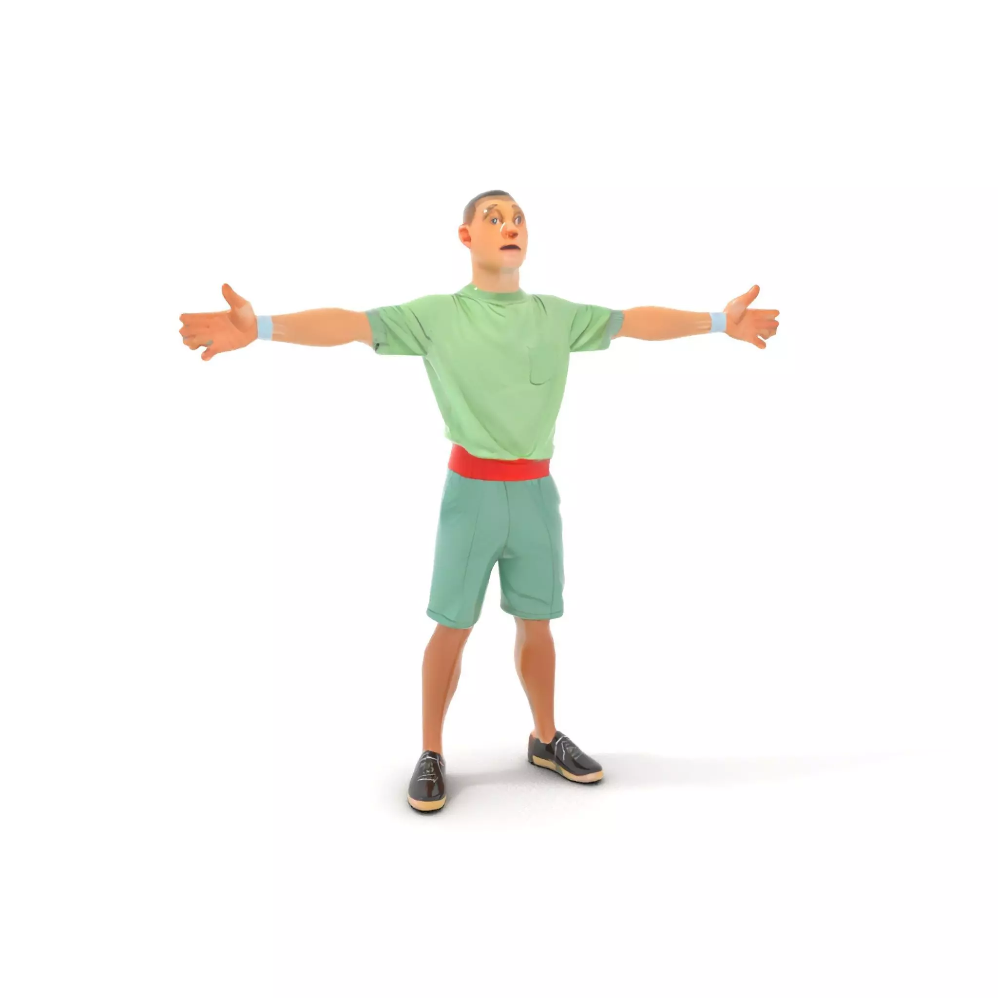 Energetic Teen Character model pack Low-poly 3D model_14