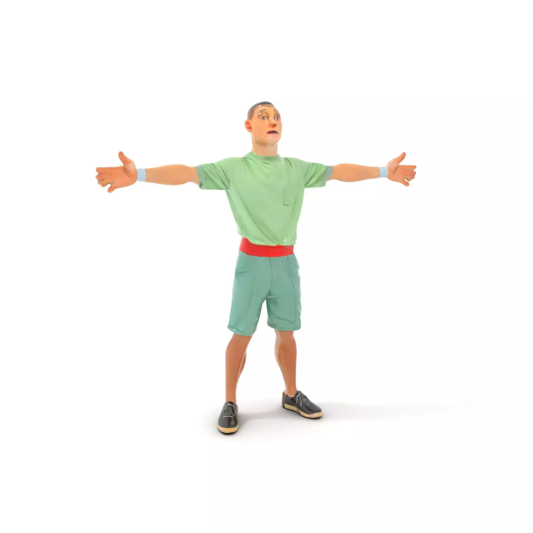 Energetic Teen Character model pack Low-poly 3D model_0