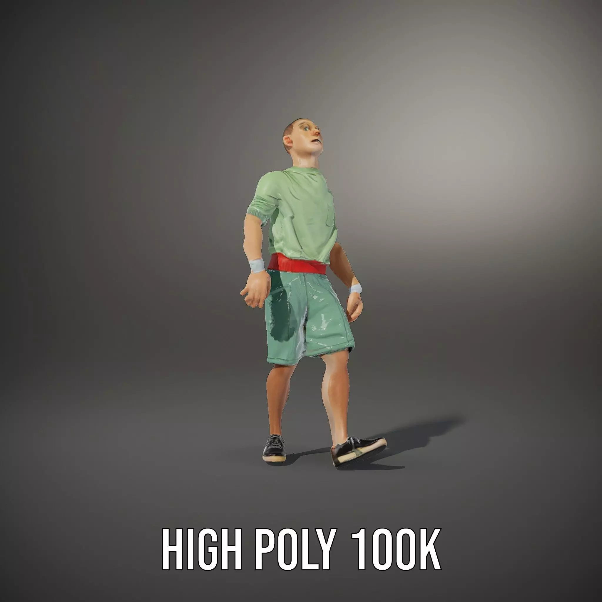 Energetic Teen Character model pack Low-poly 3D model_16