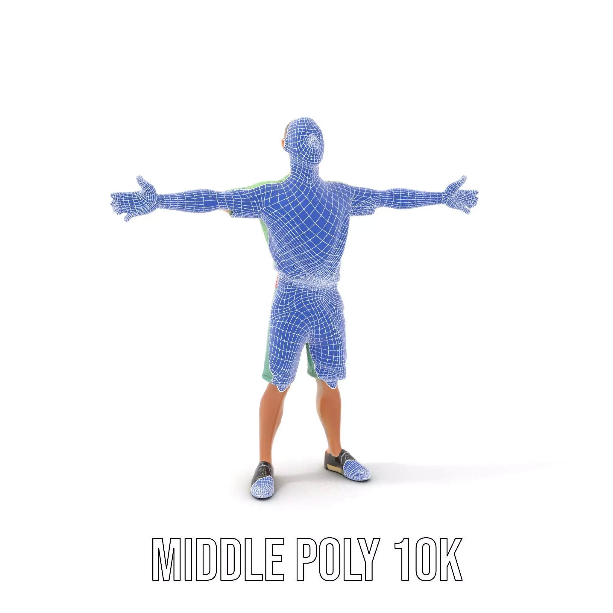 Energetic Teen Character model pack Low-poly 3D model_12
