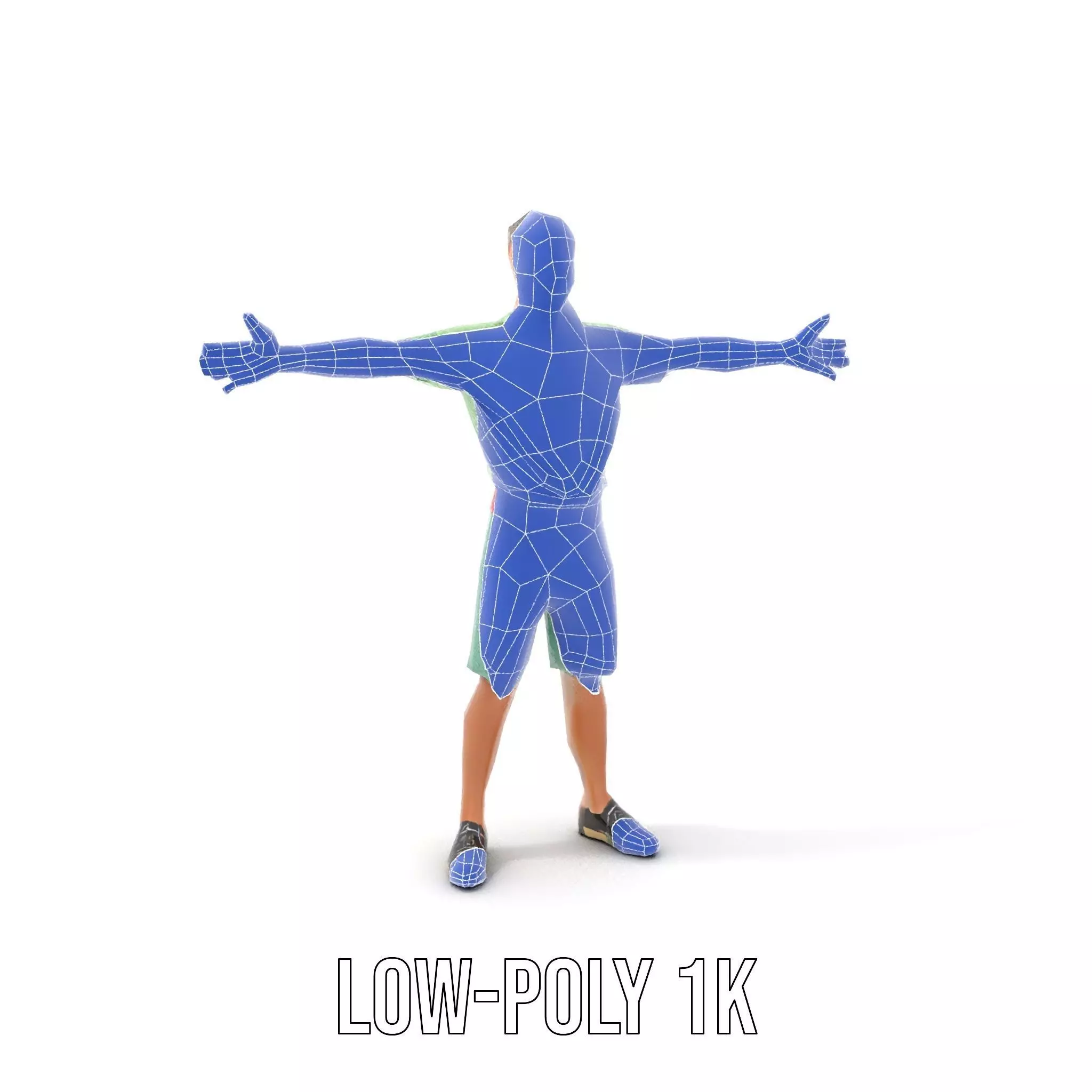 Energetic Teen Character model pack Low-poly 3D model_21