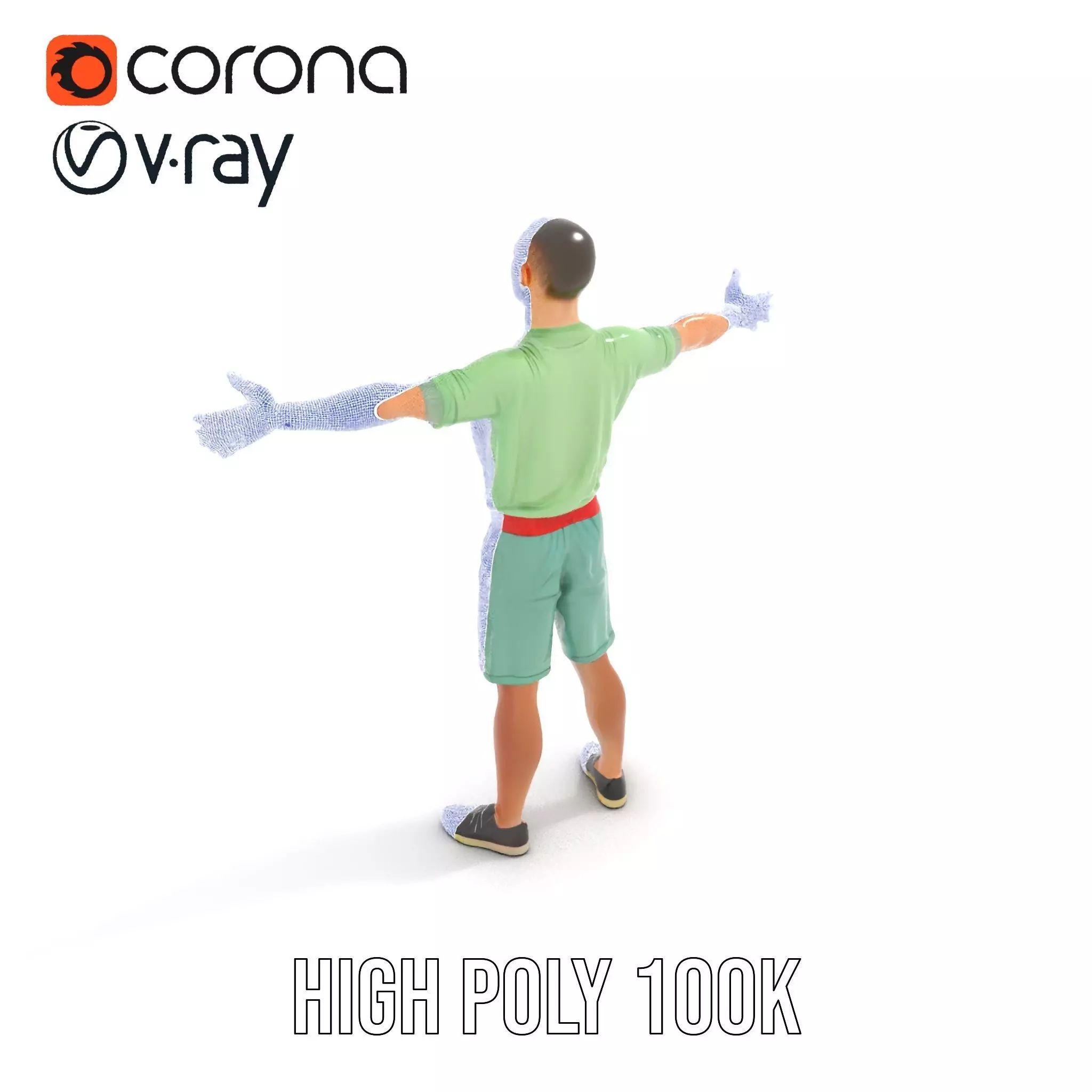 Energetic Teen Character model pack Low-poly 3D model_28
