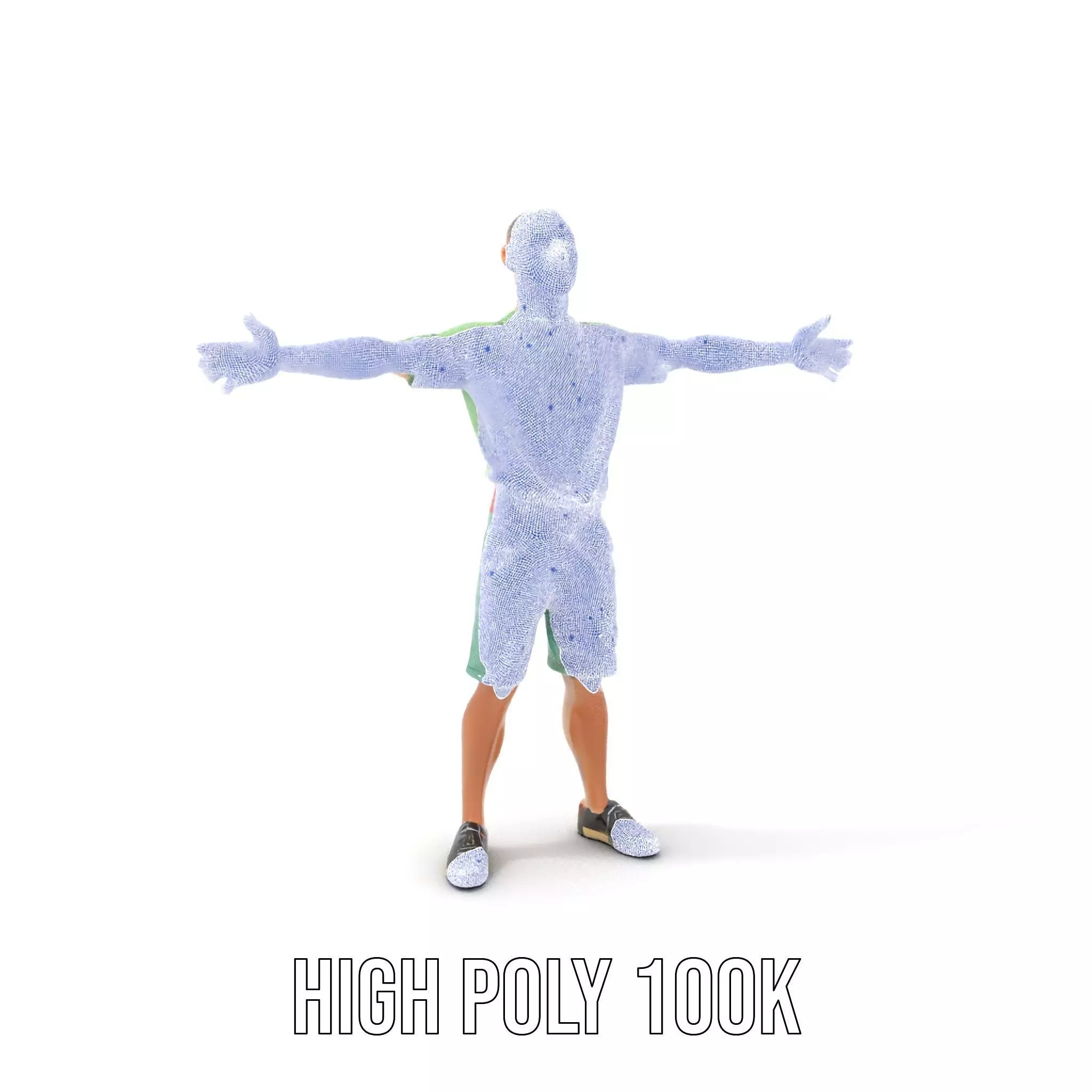 Energetic Teen Character model pack Low-poly 3D model_4