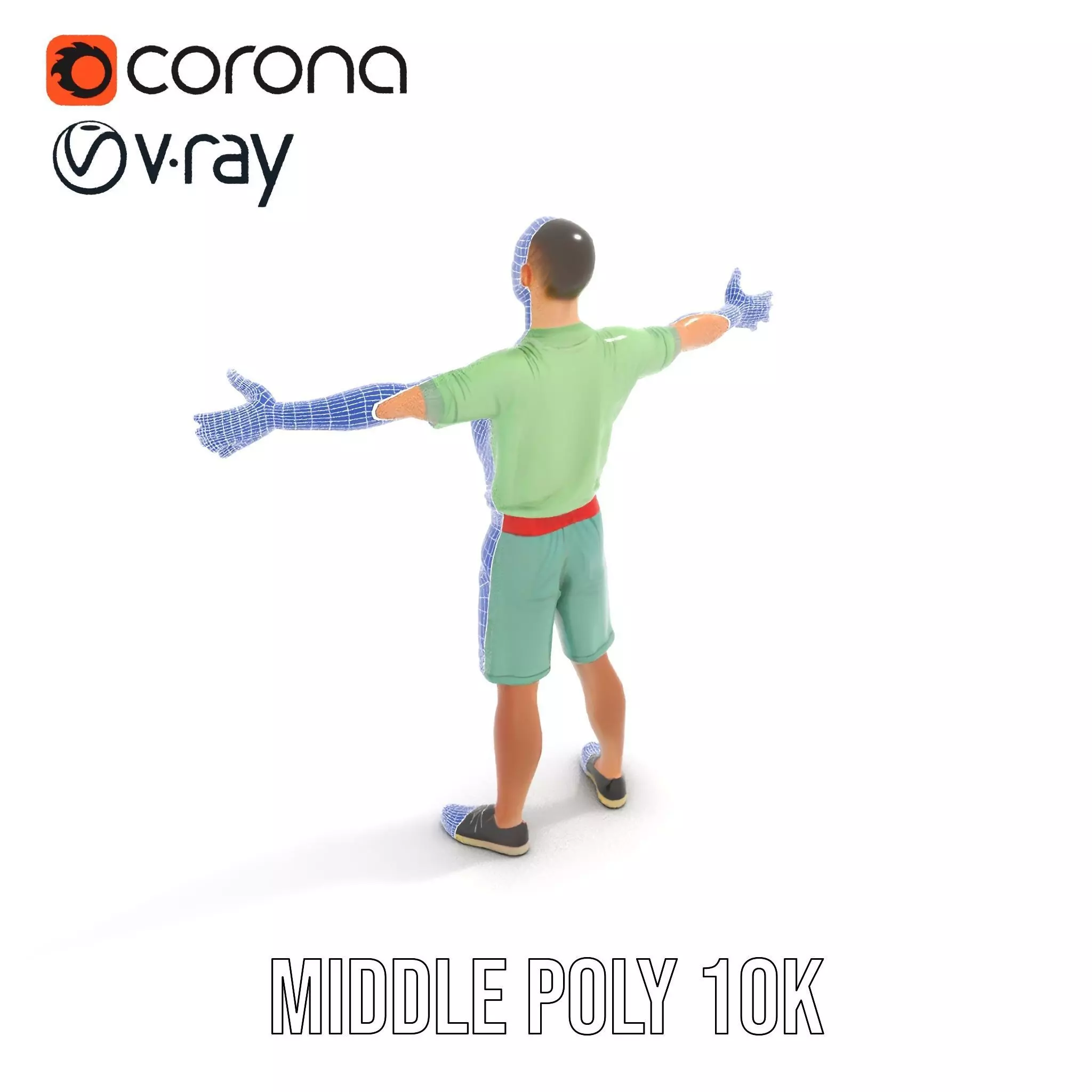 Energetic Teen Character model pack Low-poly 3D model_26