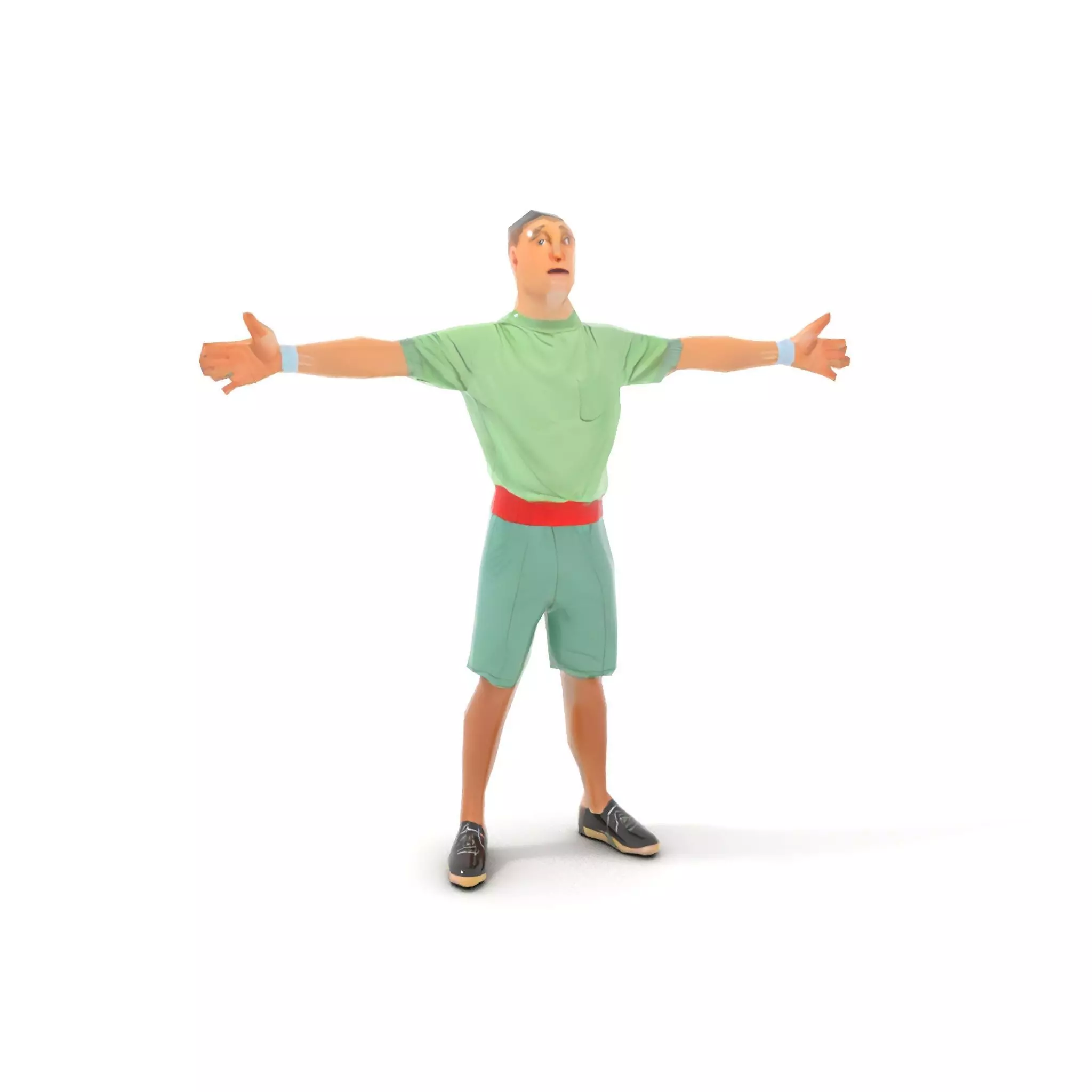 Energetic Teen Character model pack Low-poly 3D model_7
