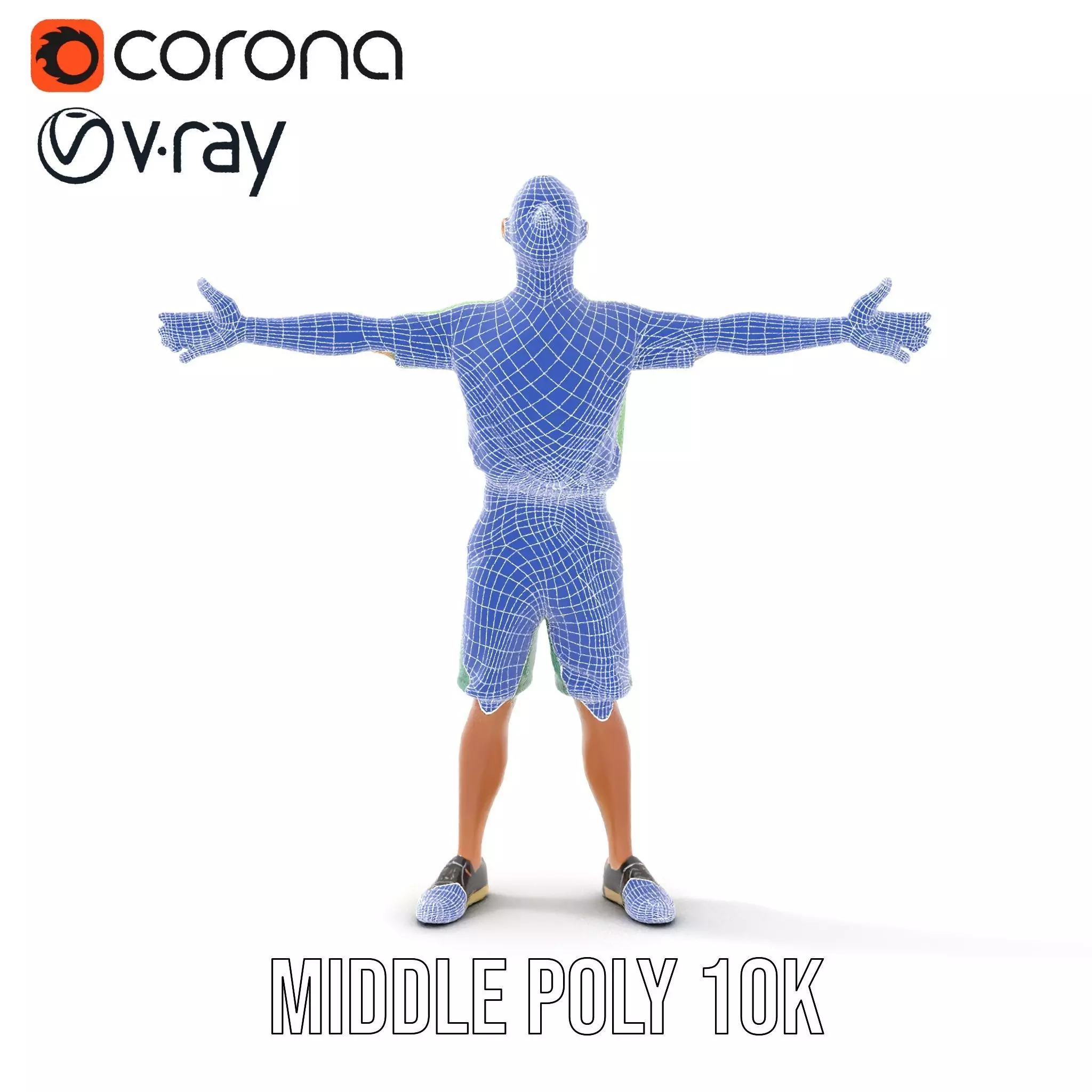 Energetic Teen Character model pack Low-poly 3D model_29