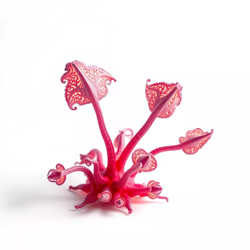 Mystical Pink Flora model pack Low-poly 3D model_2